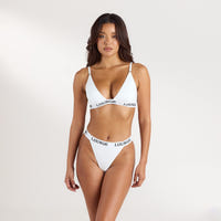 Bamboo Triangle BH - Ganz Weiss