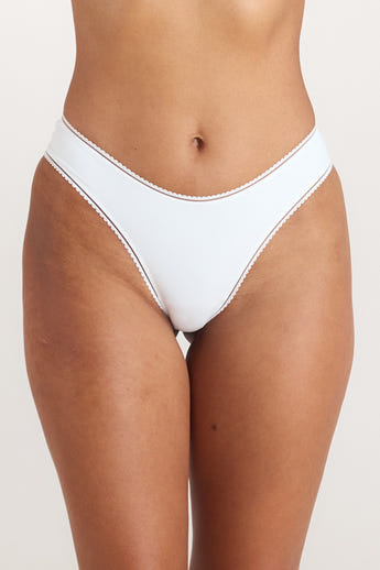 Comfort Brazilian Slip - Weiss