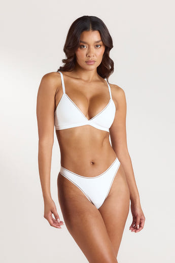 Comfort Triangle Bralette - Weiss