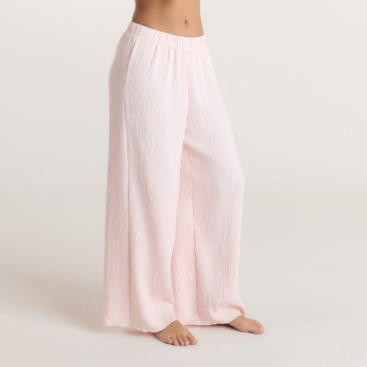 Crinkle Pyjamahose - Rosa