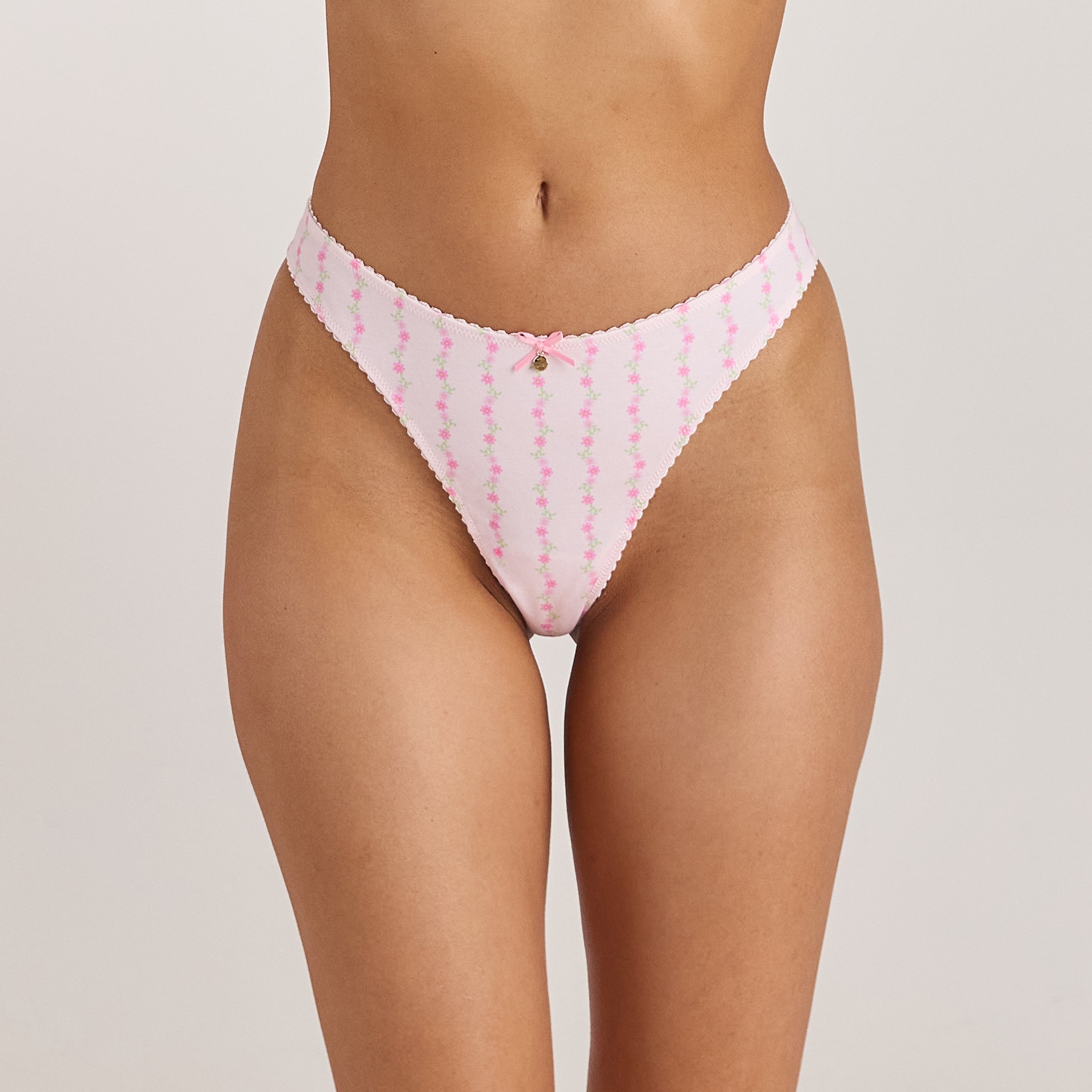 Cotton Kisses Strings (3er-Pack) | Cotton Kisses Strings (3er-Pack) - Rosa-Druck