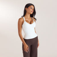 ContourSoft™ Cami-Top mit V-Ausschnitt - Weiss