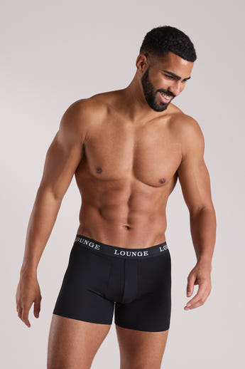 Everyday Herren-Boxer (3er Paket) - Ganz Schwarz