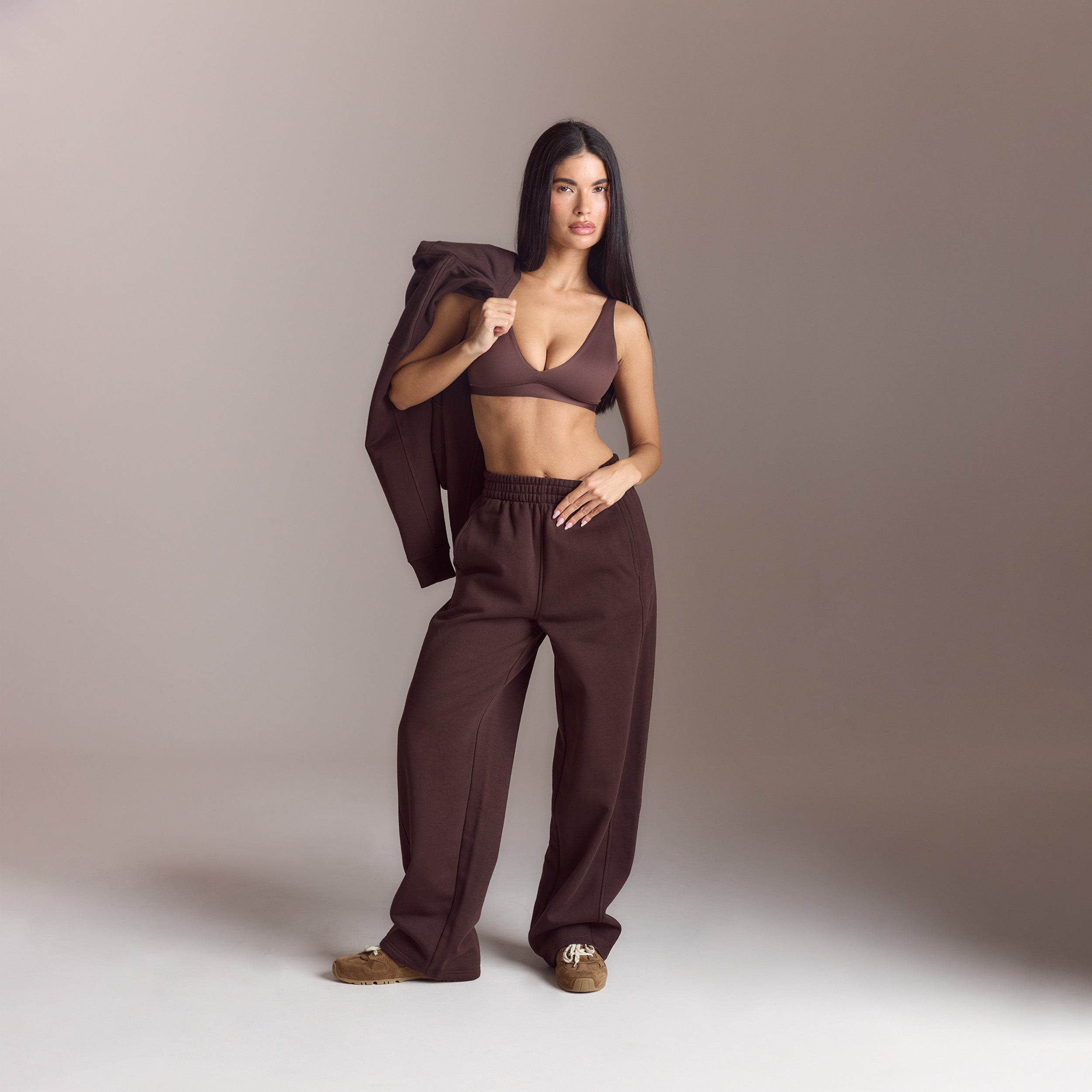 Lounge Living Gerade Jogger - Schokolade