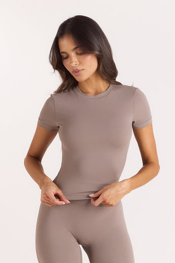 ContourSoft Kurzärmeliges T-Shirt - Champignon
