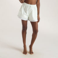 Bloom & Stripe Pyjamashort - Salbei