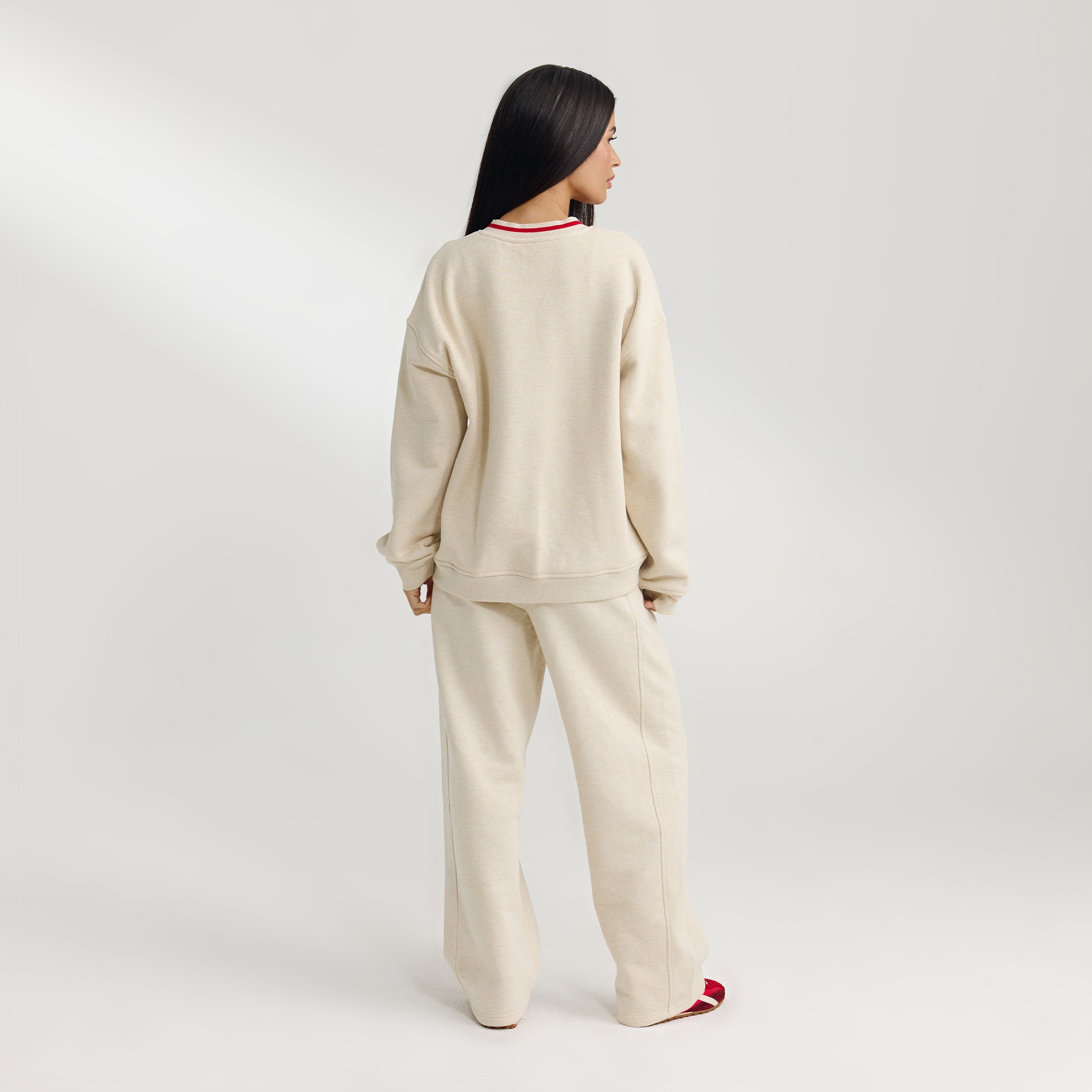 V-Neck Pullover - Haferflocken alternate