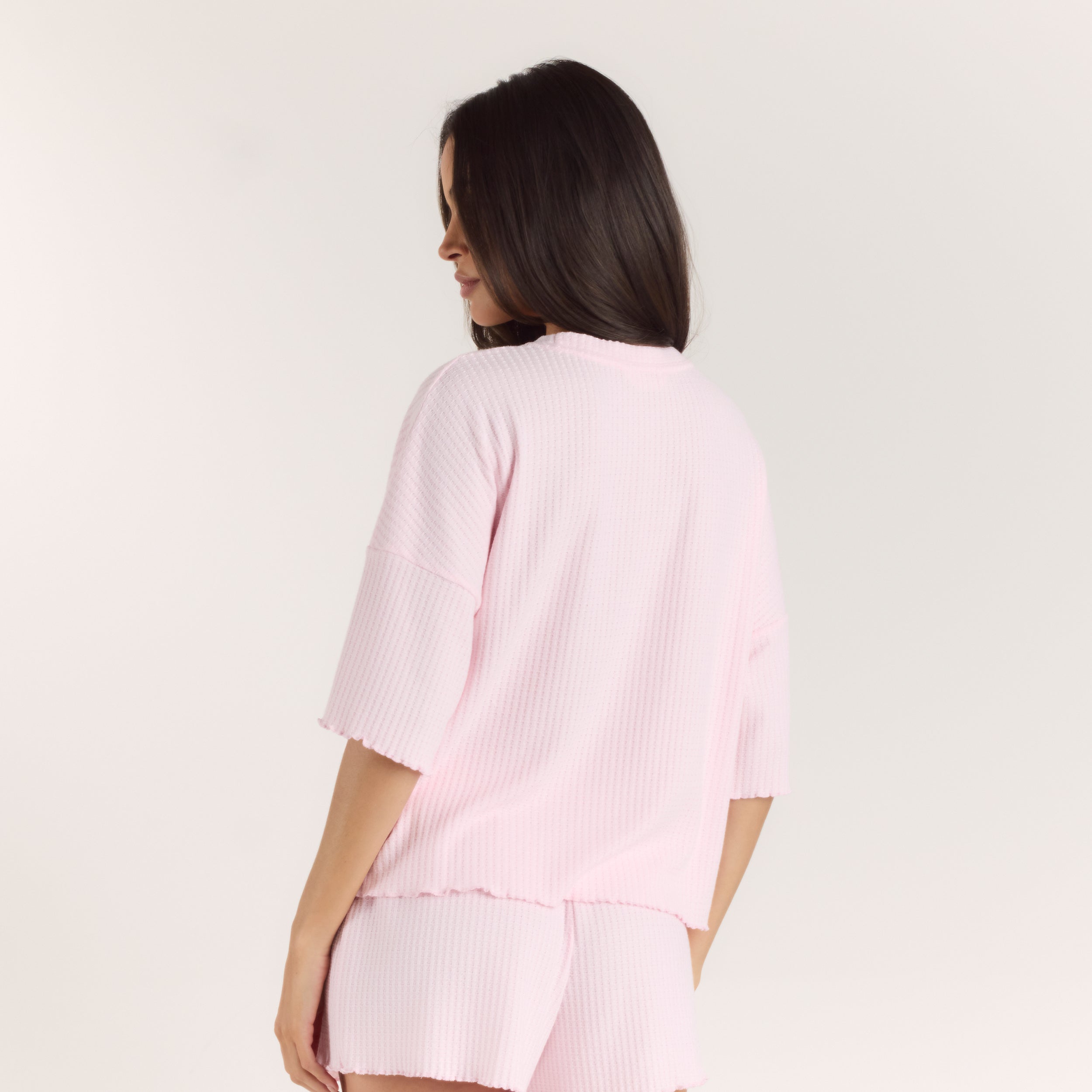 Soft Waffle Pyjama-Top | Soft Waffle Pyjama-Top - Rosa