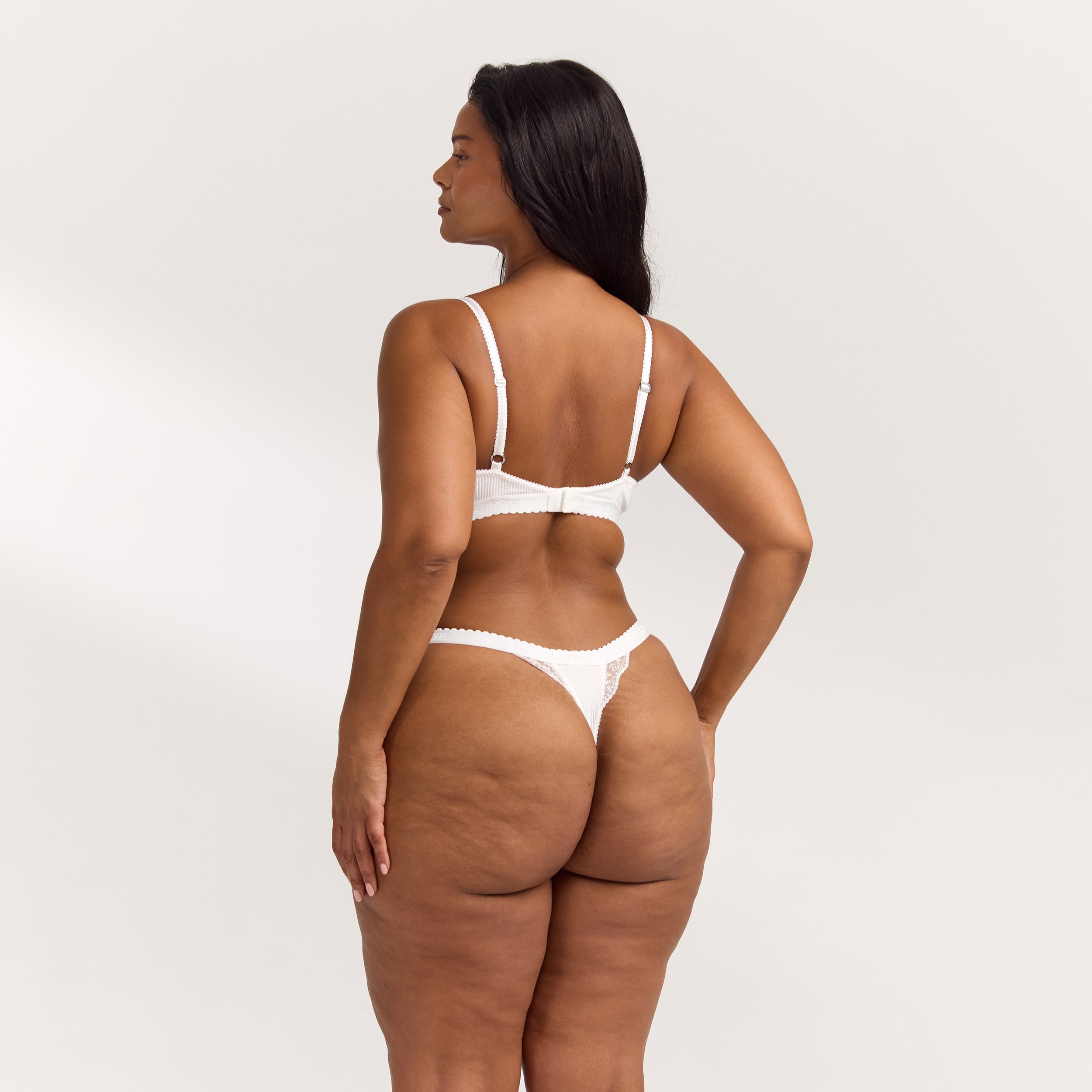 Ribbed Balcony BH | Ribbed Balcony BH - Weiss