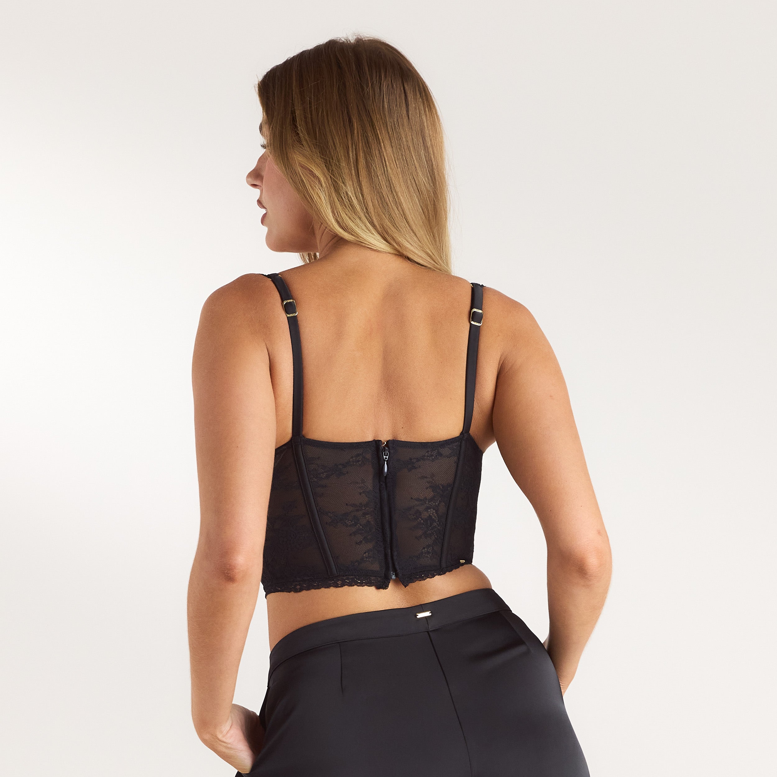 Spitzen-Bralette | Spitzen-Bralette - Schwarz