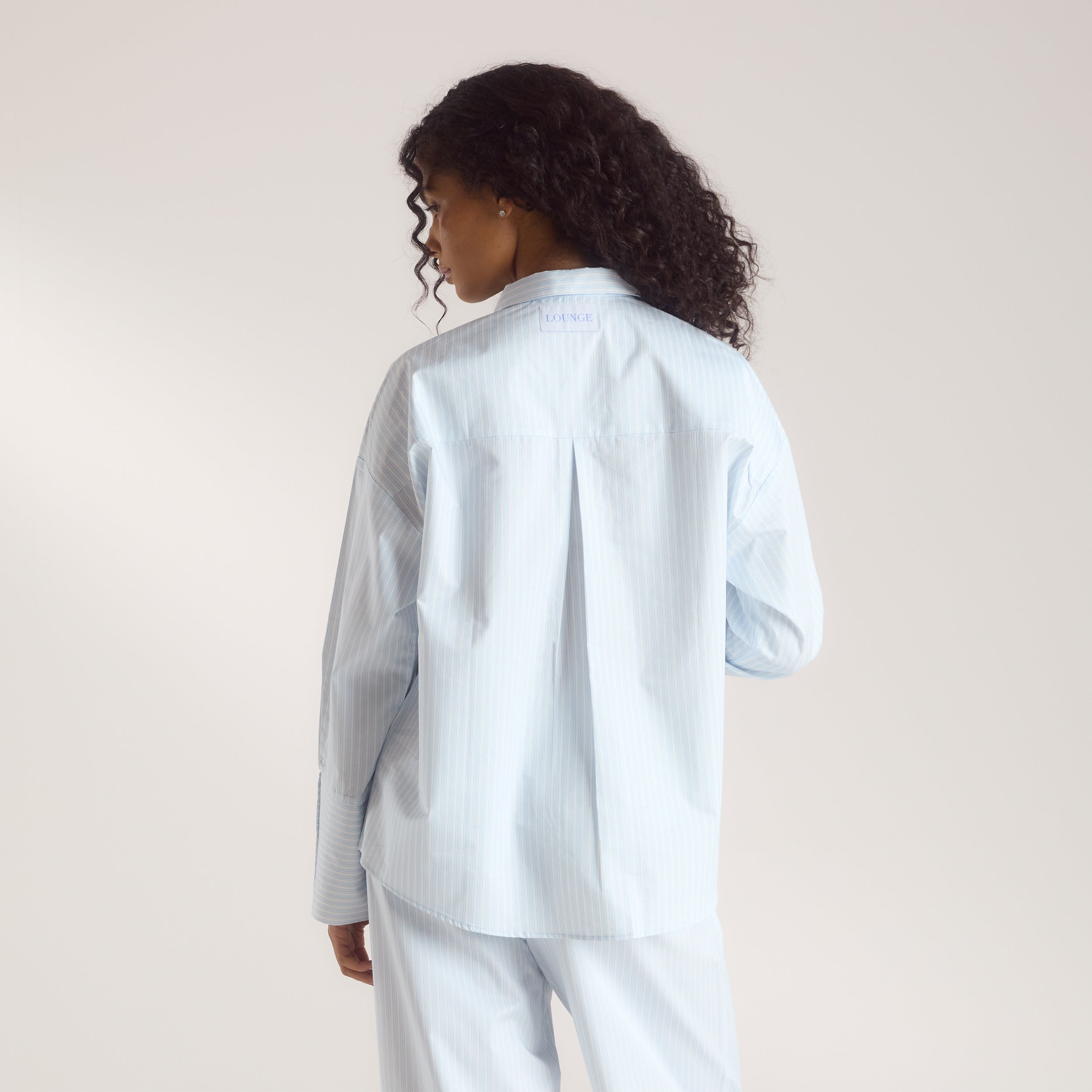 Bloom & Stripe Pyjamahemd | Bloom & Stripe Pyjamahemd - Blau