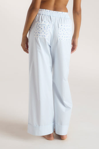 Bloom & Stripe Pyjamahose - Blau alternate
