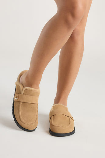 Amara Pantoffel - Kastanienfarbe alternate