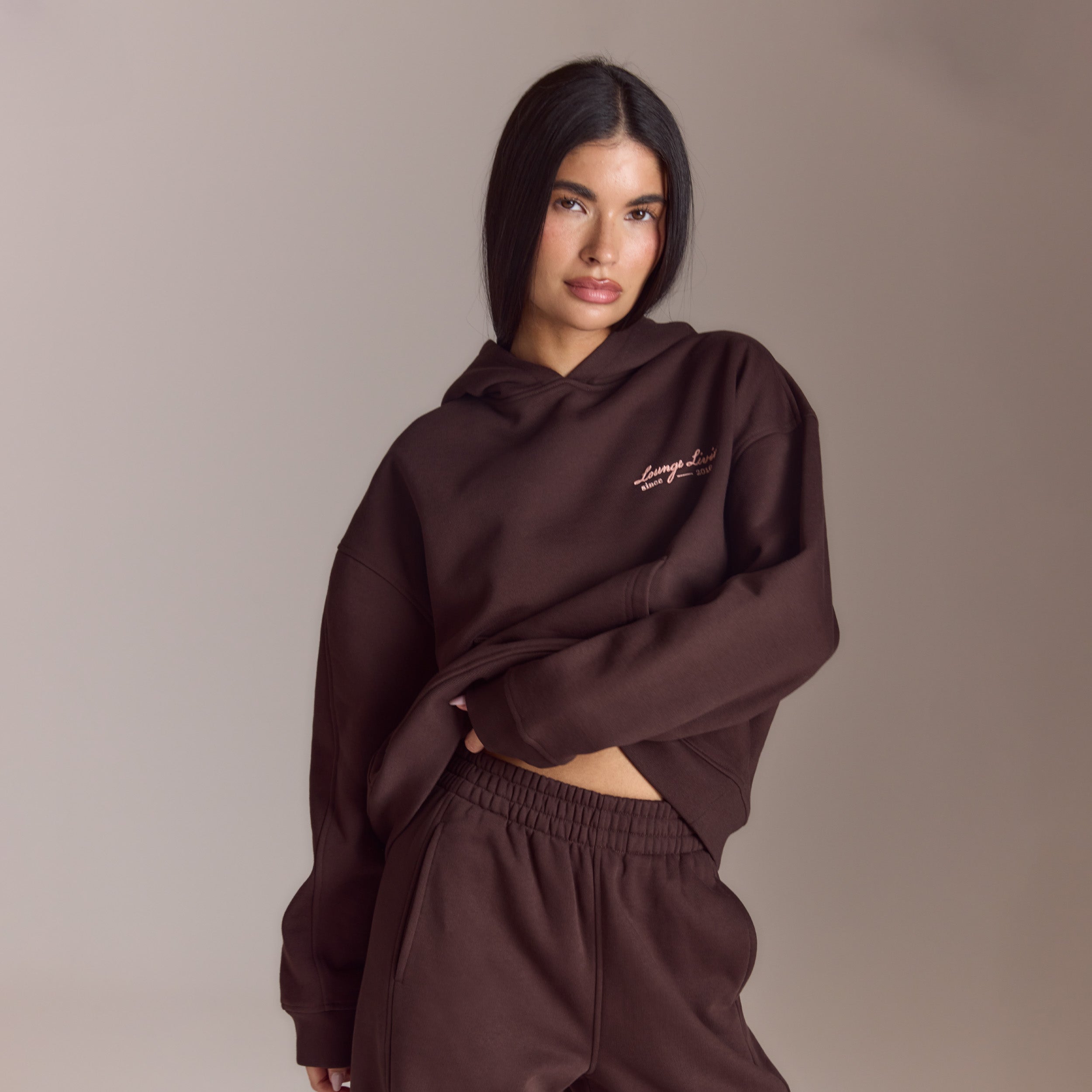 Lounge Living Kapuzenpullover  | Lounge Living Kapuzenpullover - Schokolade