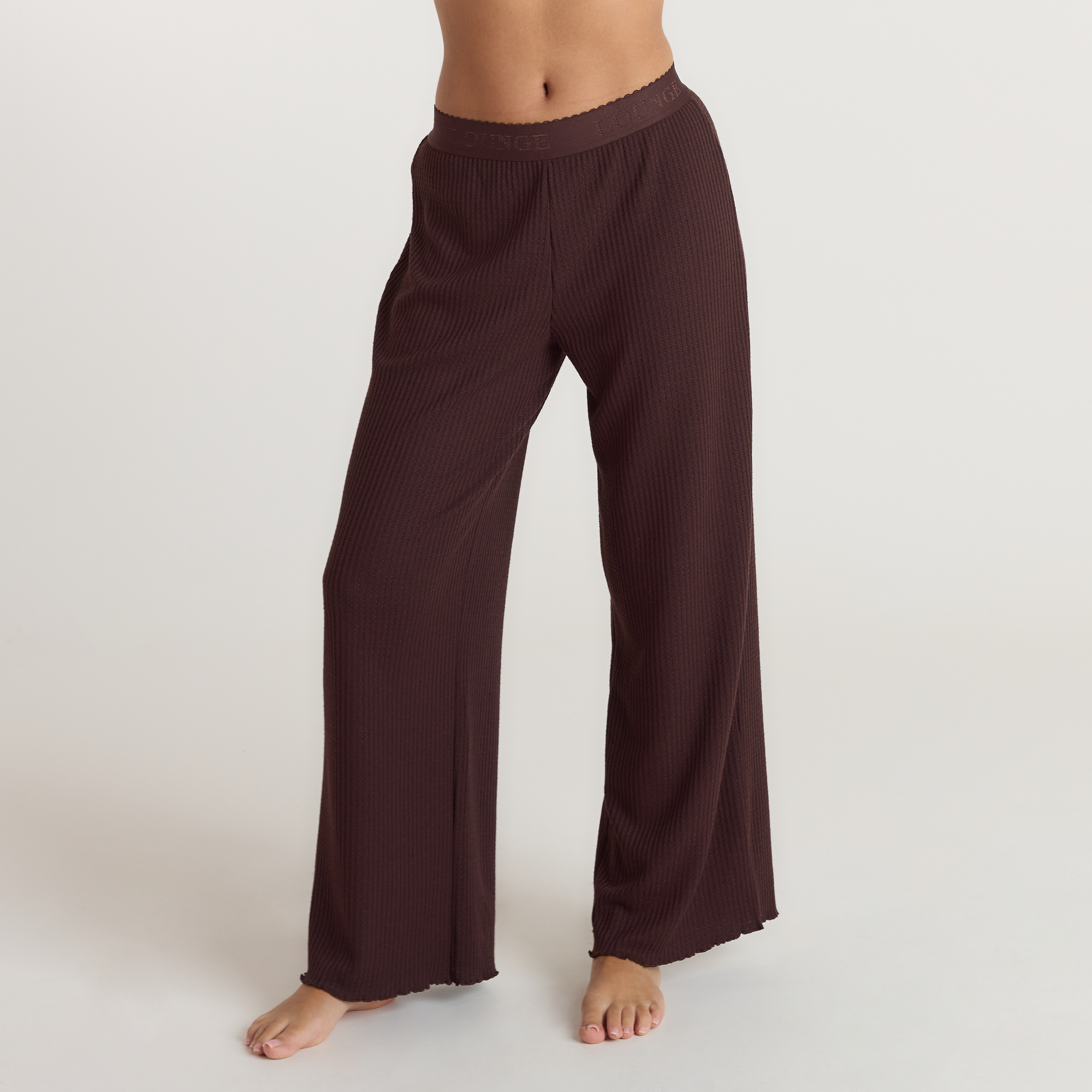 Soft Waffle Pyjama-Hose | Soft Waffle Pyjama-Hose - Dunkle Schokolade