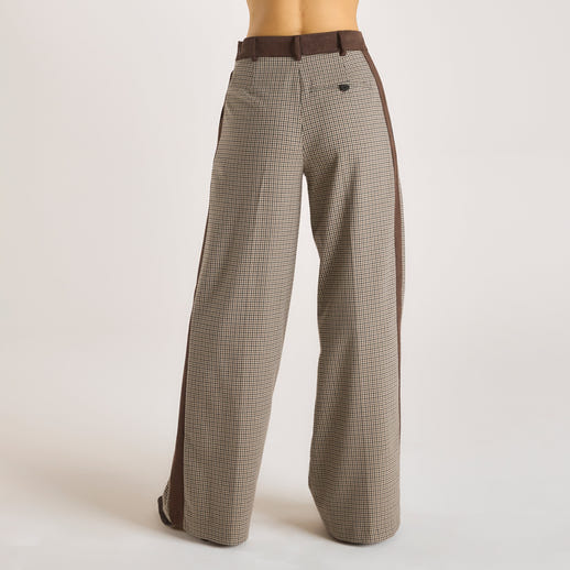 Hahnentrittmuster-Hose - Braun alternate
