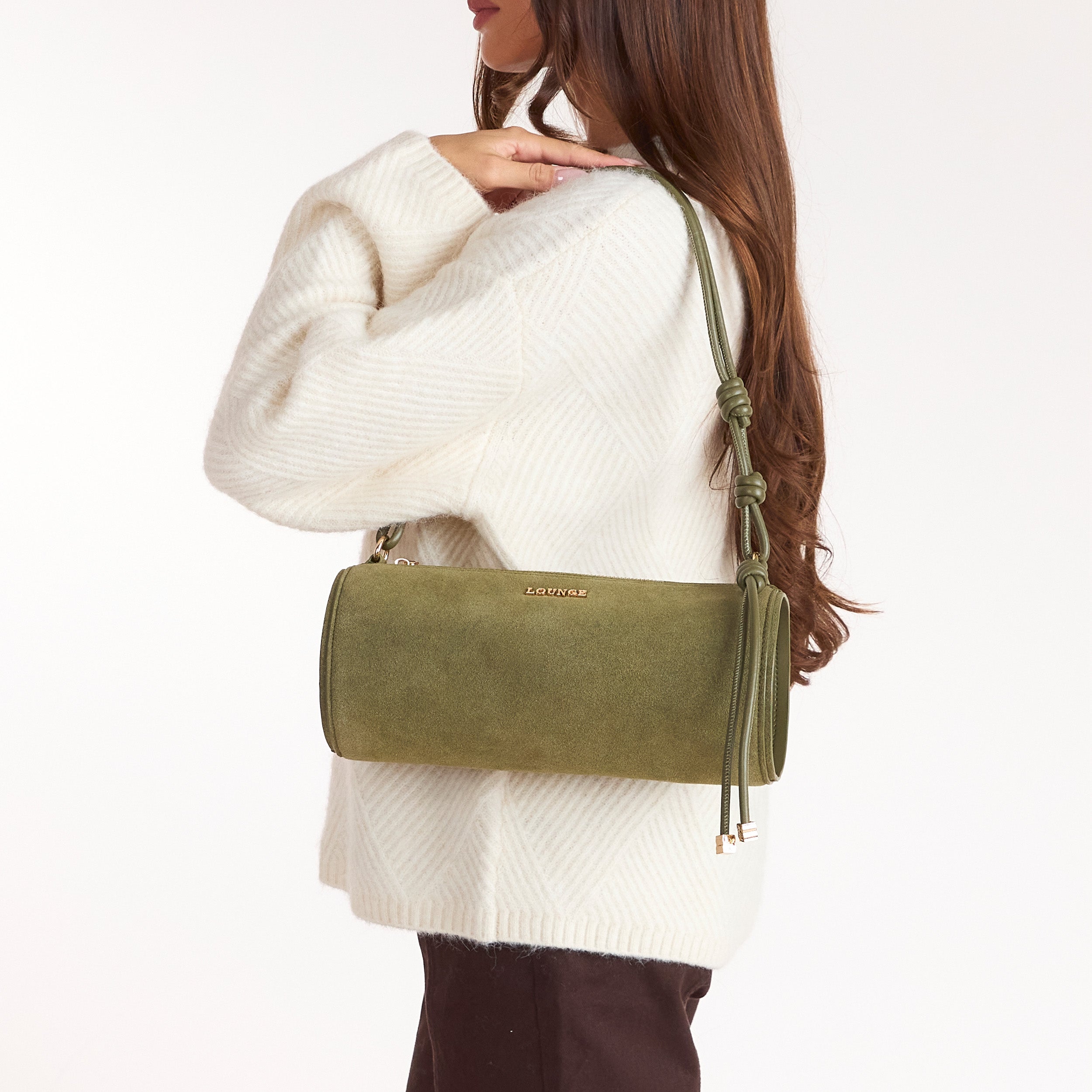 Miffy Barrel-Schultertasche | Miffy Barrel-Schultertasche - Olivgrün