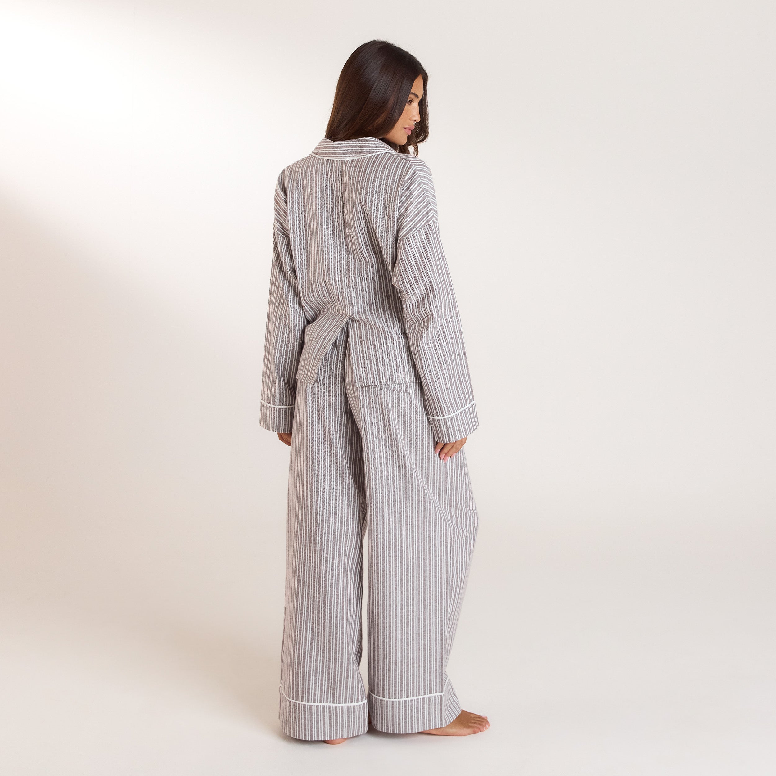 Stripe Pyjama Hose | Stripe Pyjama Hose - Schokolade