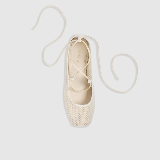 Athena Ballerinas - Weissgrau alternate