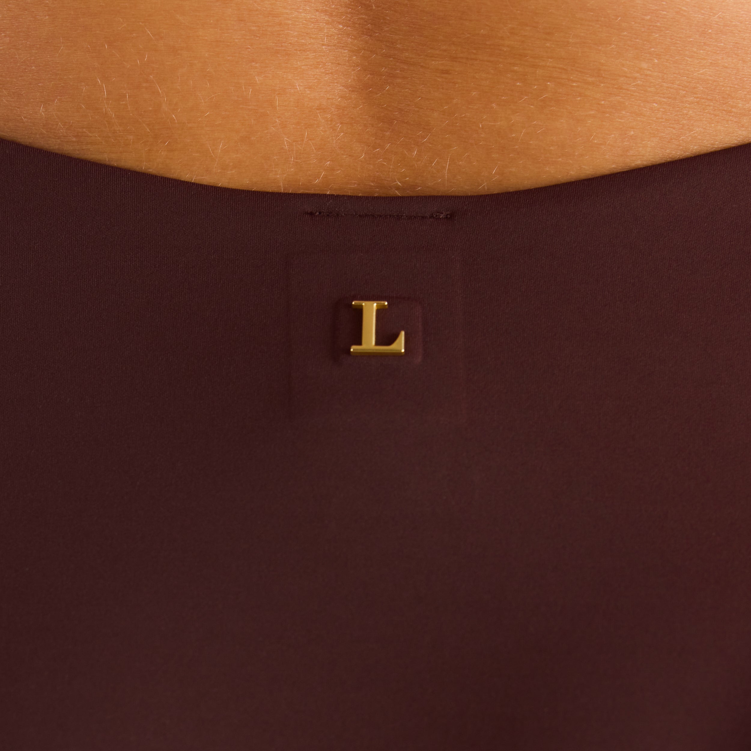 Monaco Brazilian Slip mit Hohem Bein | Monaco Brazilian Slip mit Hohem Bein - Schokolade