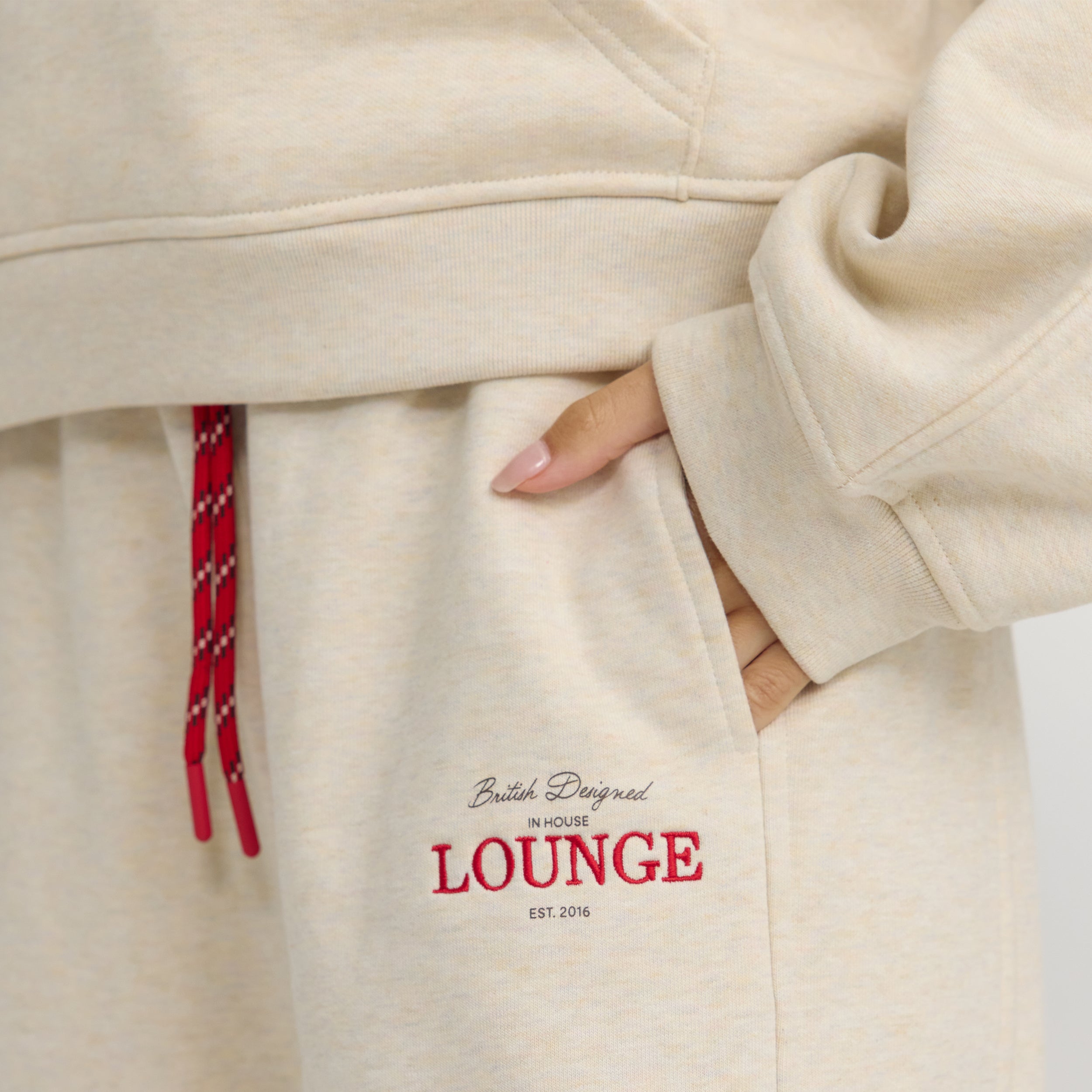 Gerade Joggers - Haferflocken alternate