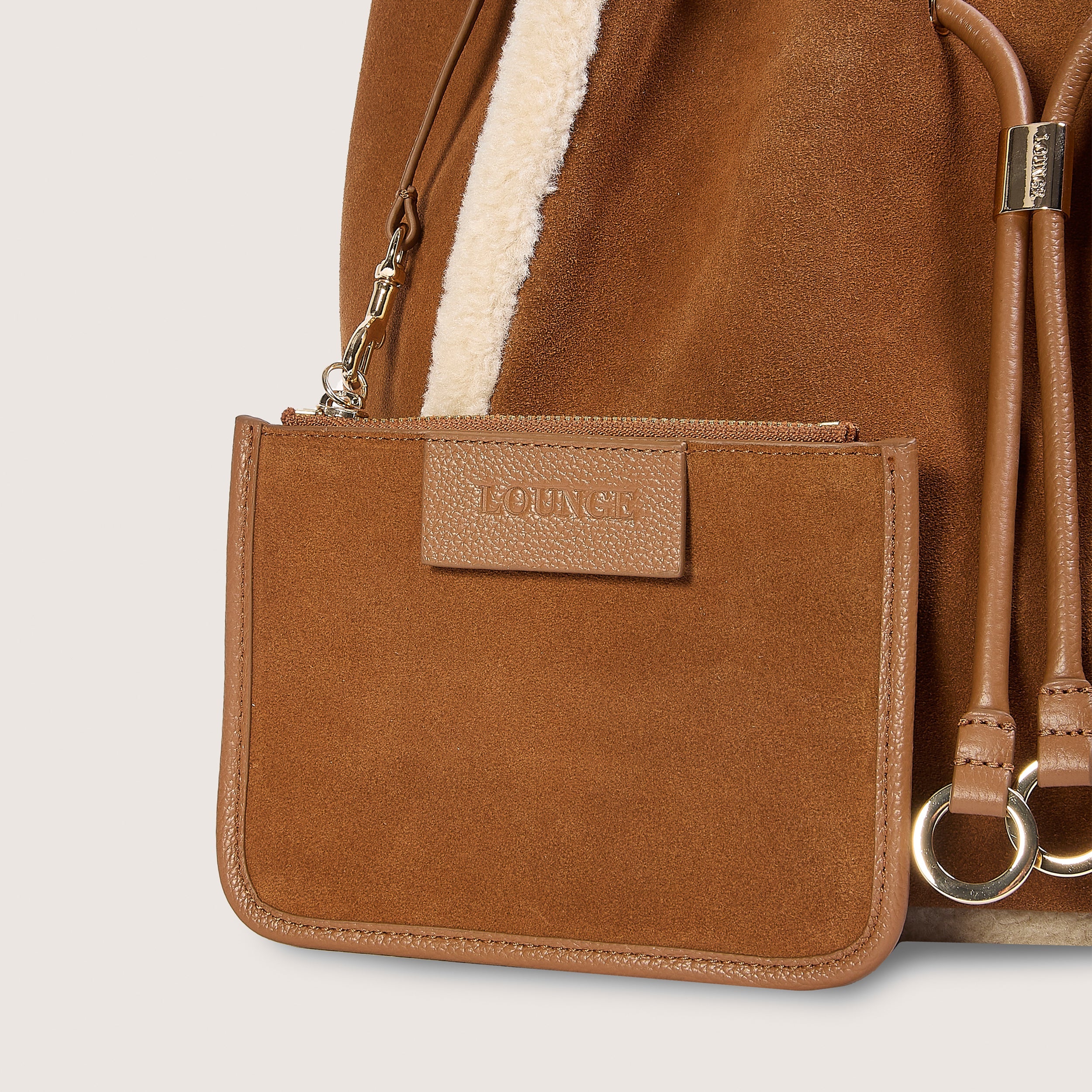 Clem Schultertasche | Clem Schultertasche - Kastanienfarbe