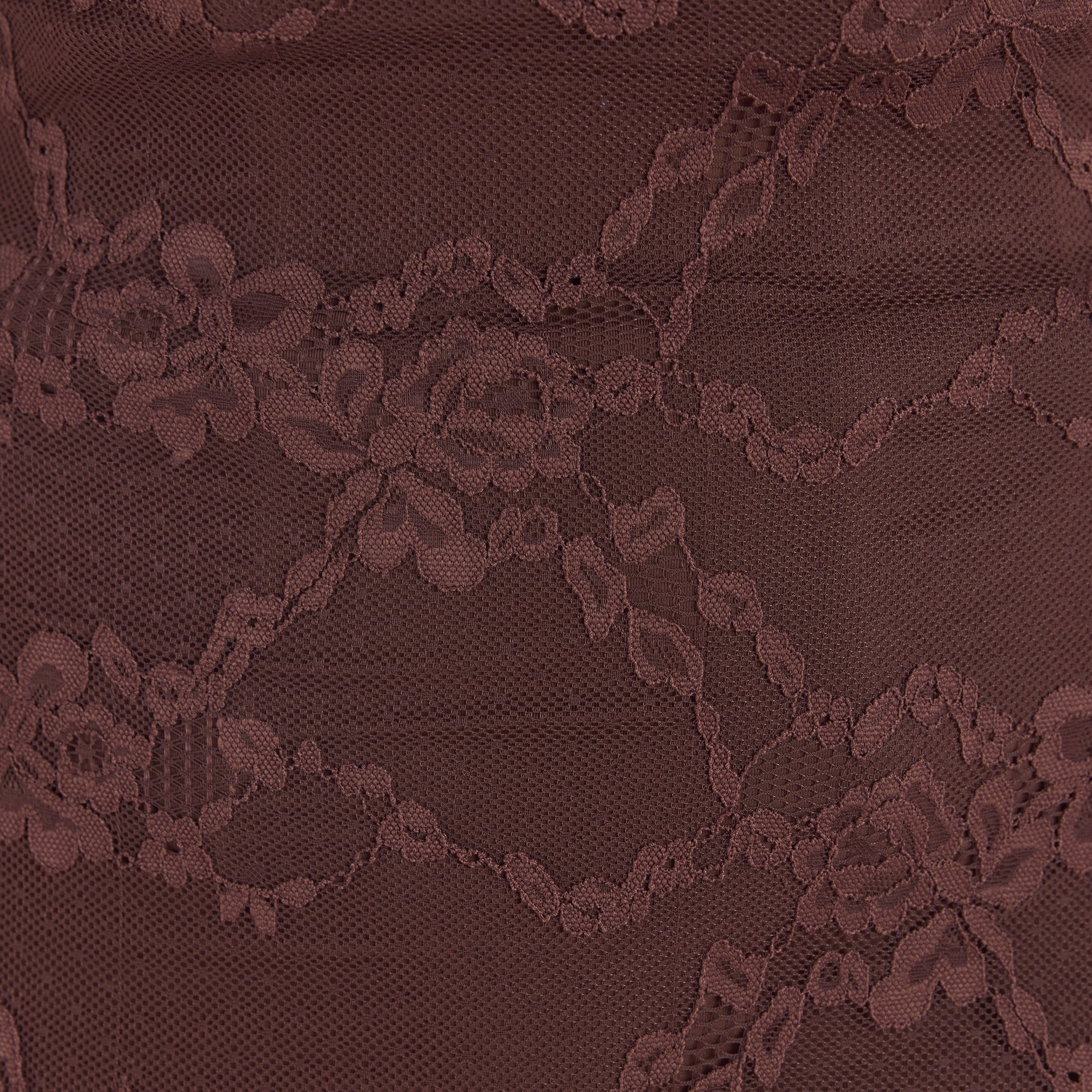 Blossom Maxikleid mit Body | Blossom Maxikleid mit Body - Schokolade