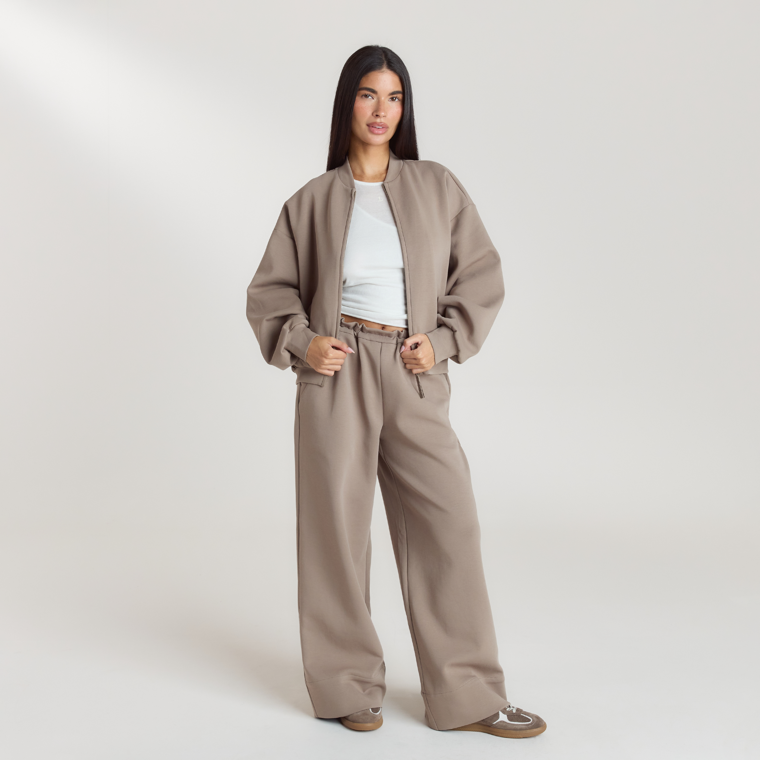 Neopren Jogger | Neopren Jogger - Taupe