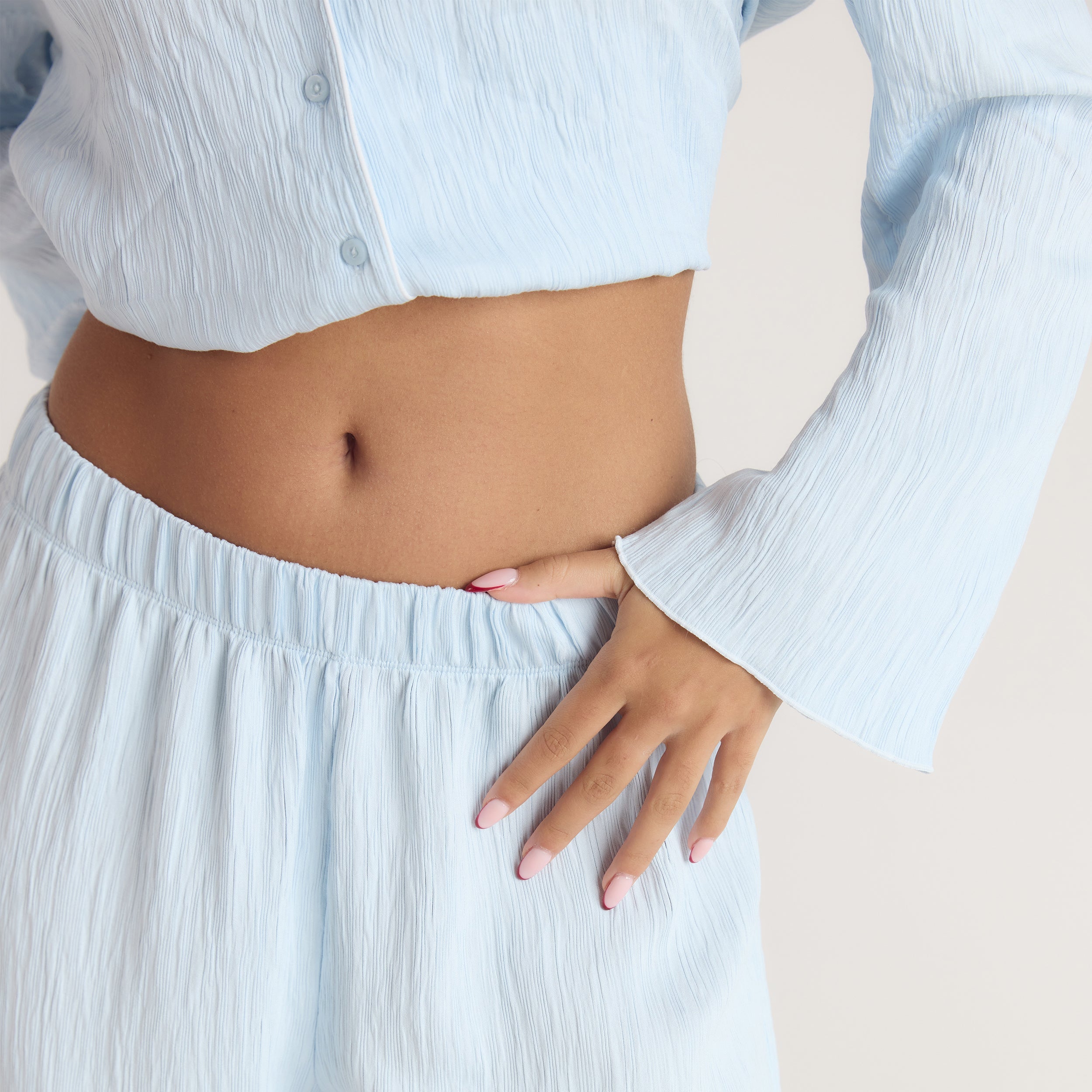 Crinkle Pyjamahose | Crinkle Pyjamahose - Blau