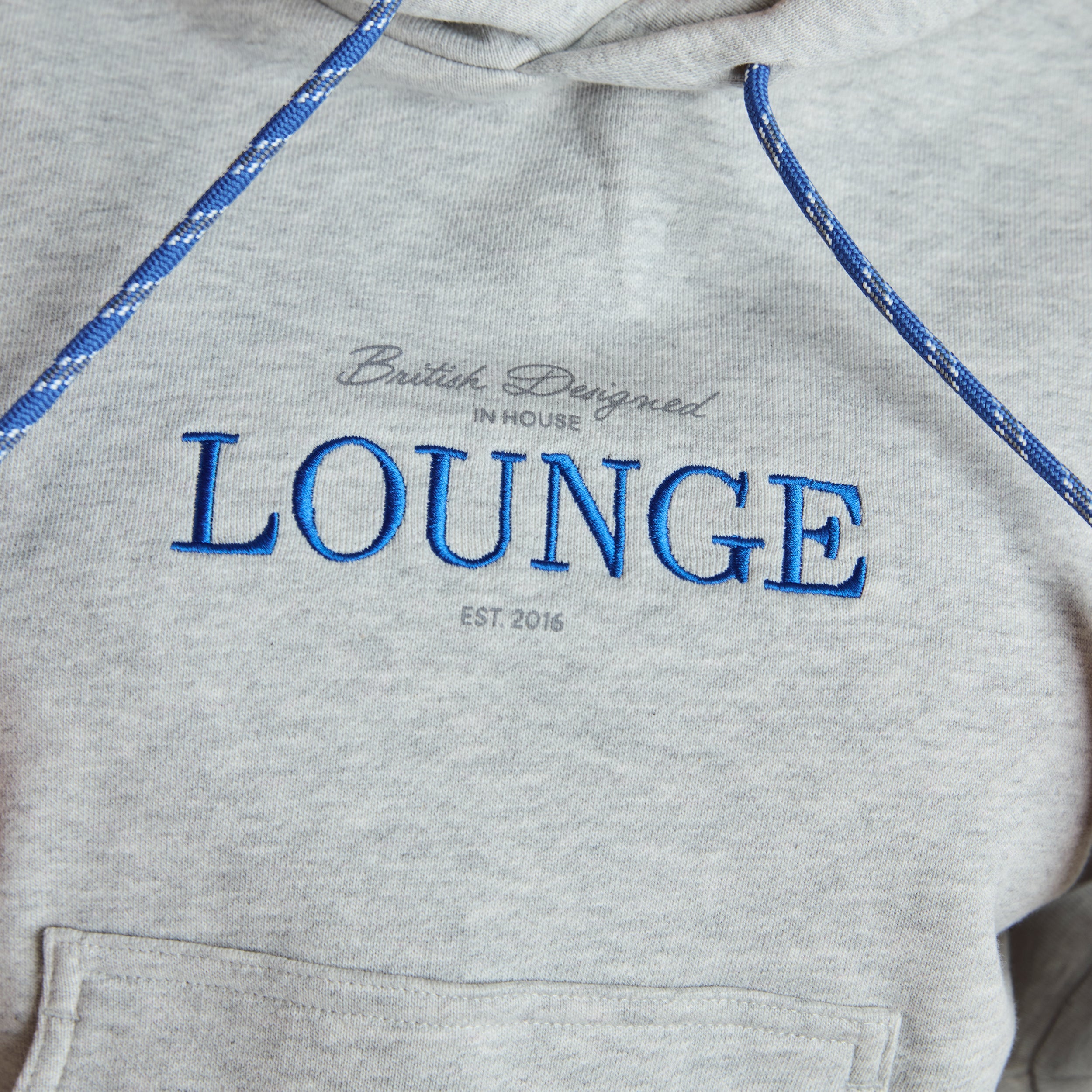 Kurzer Hoodie | Kurzer Hoodie - Grauer Melange