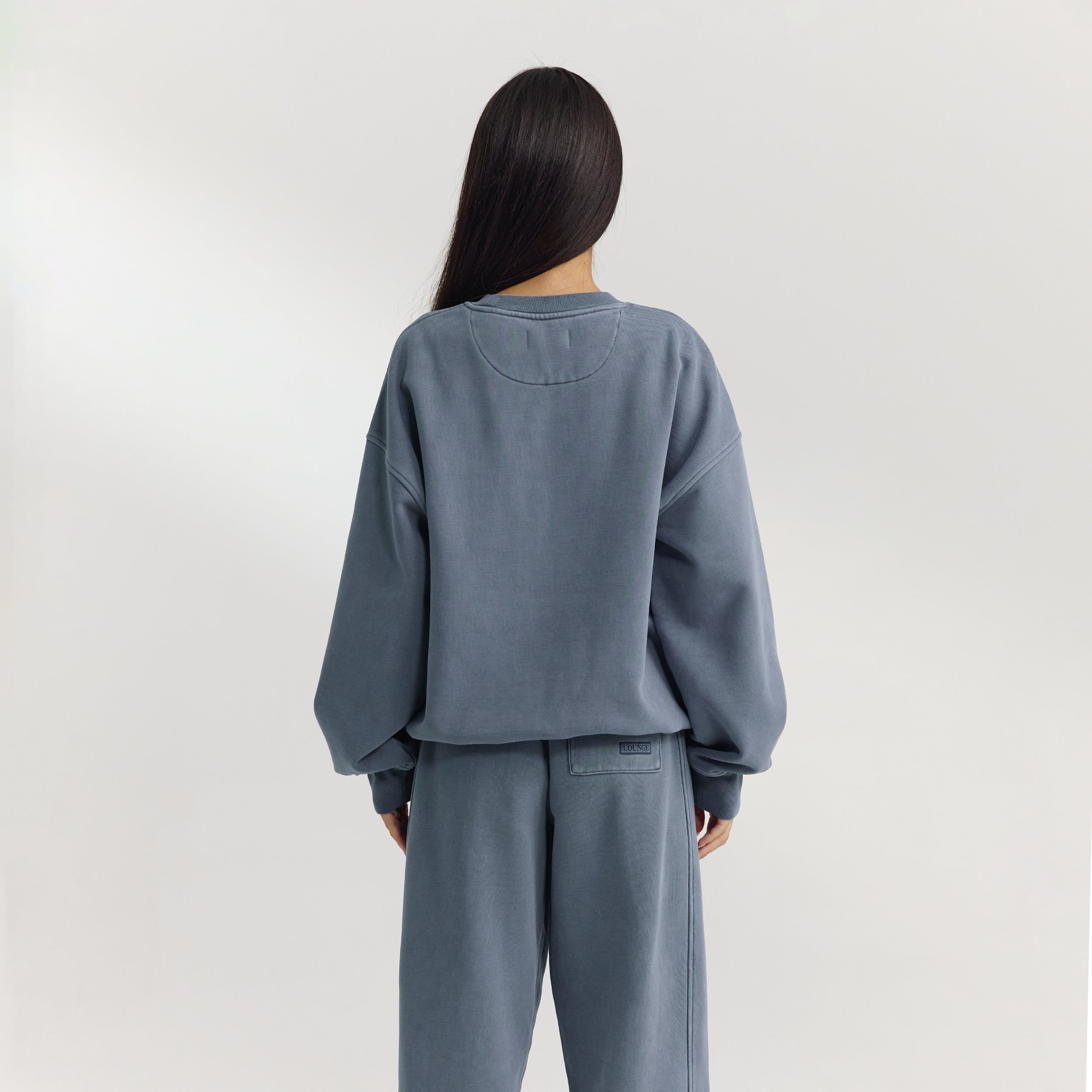 Oversized Pullover | Oversized Pullover - Gewaschenes Blau