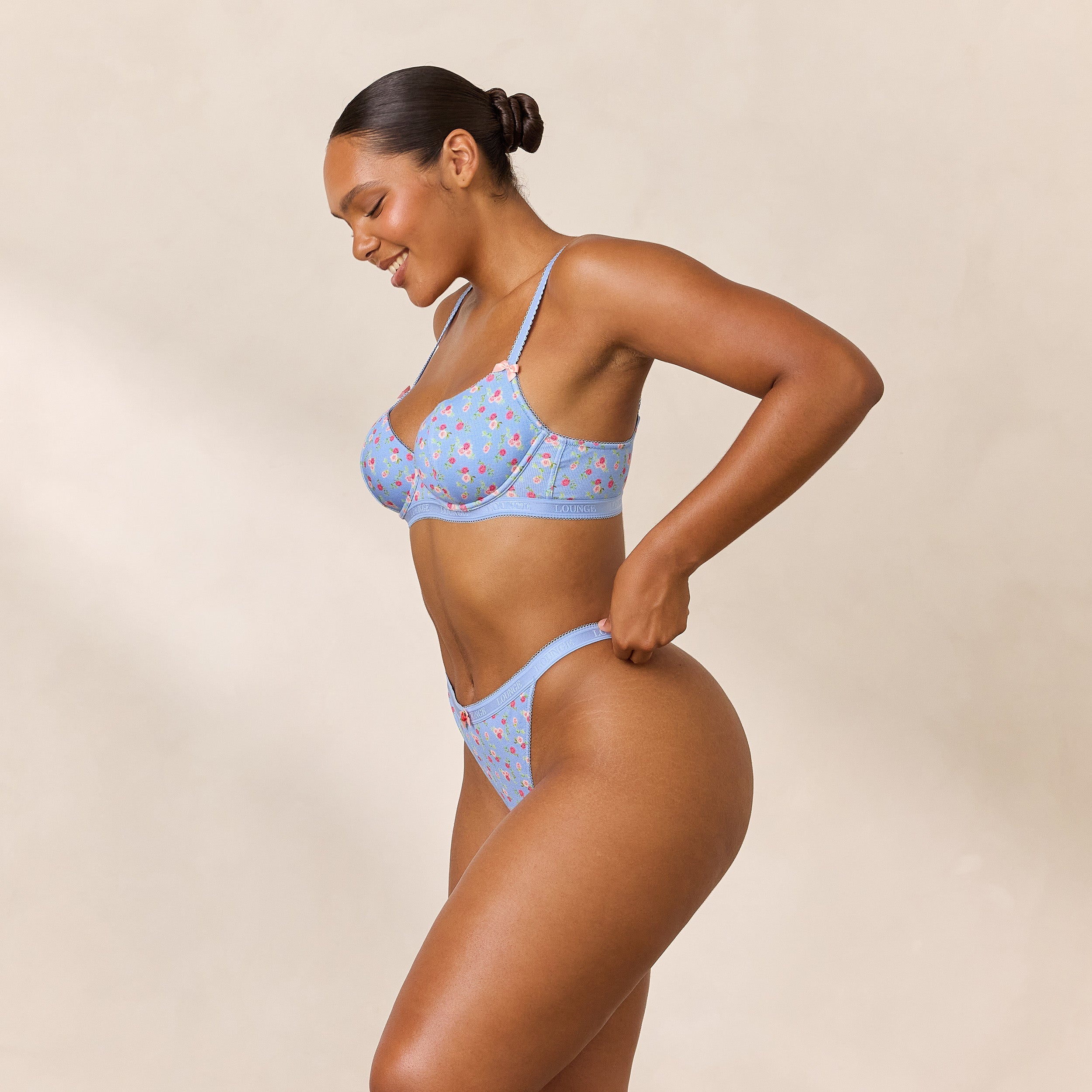 Rosebud Gerippter Balcony BH | Amber, 80D/L