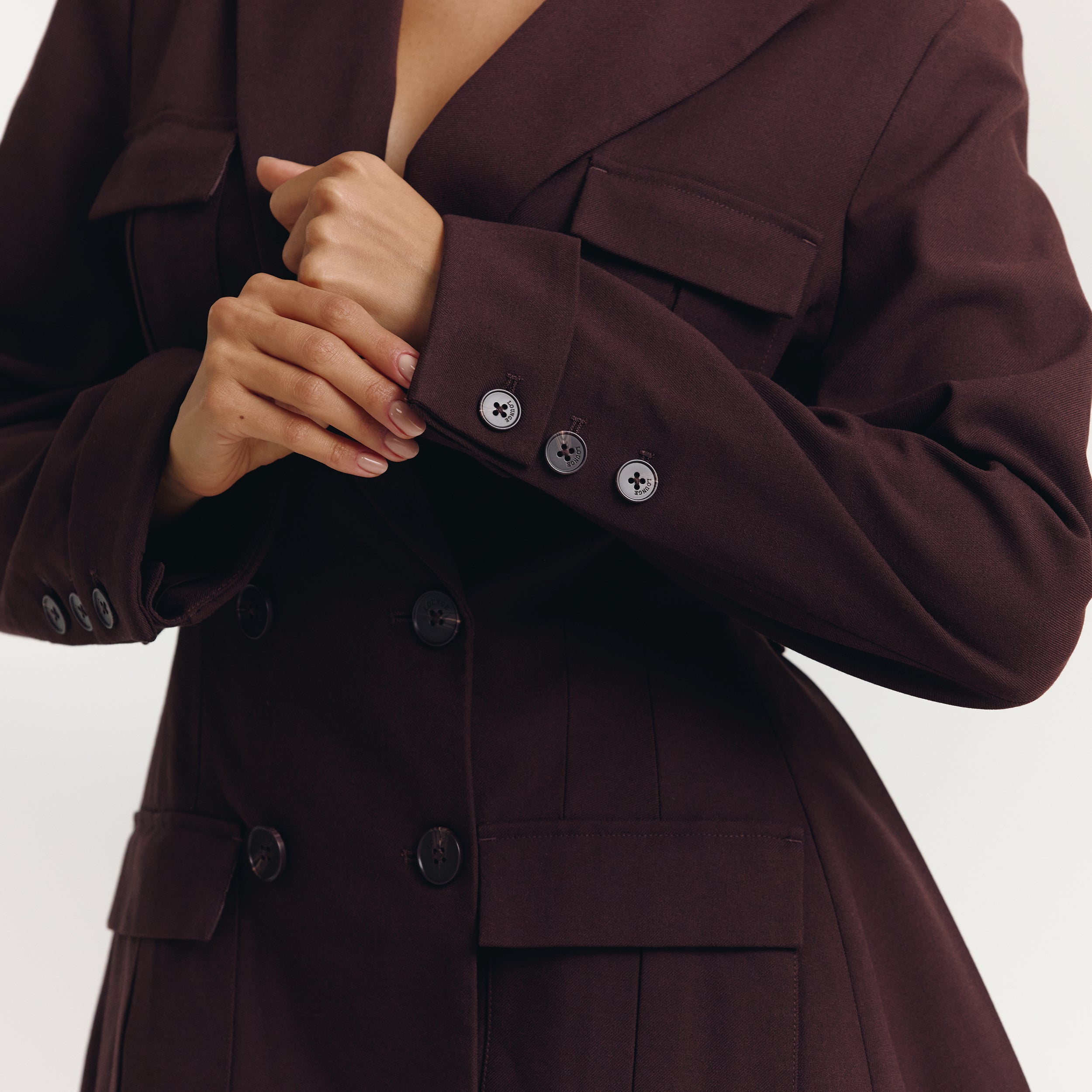 Blazer Kleid | Blazer Kleid - Schokolade