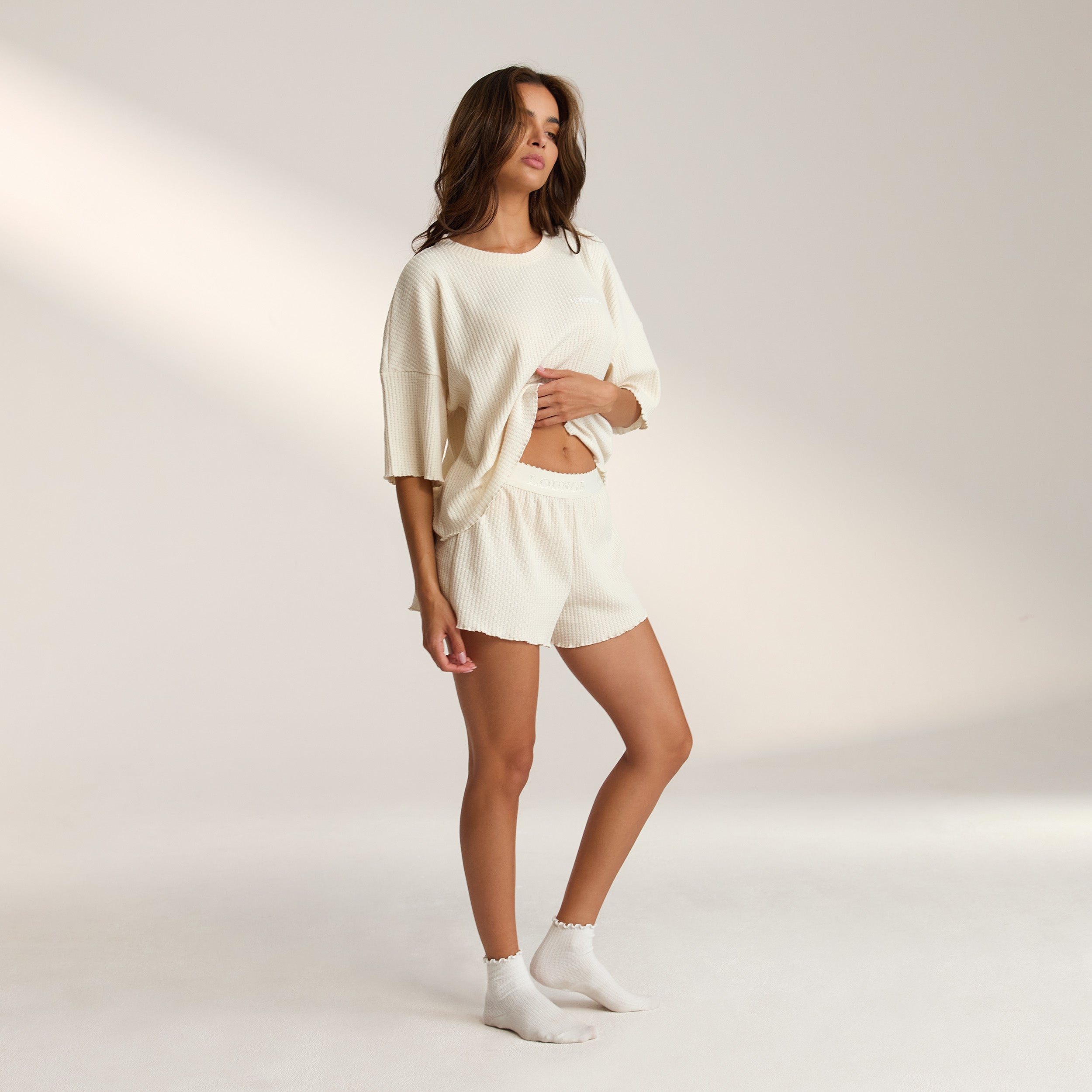 Soft Waffle Pyjama-Shorts | Leidy, XS