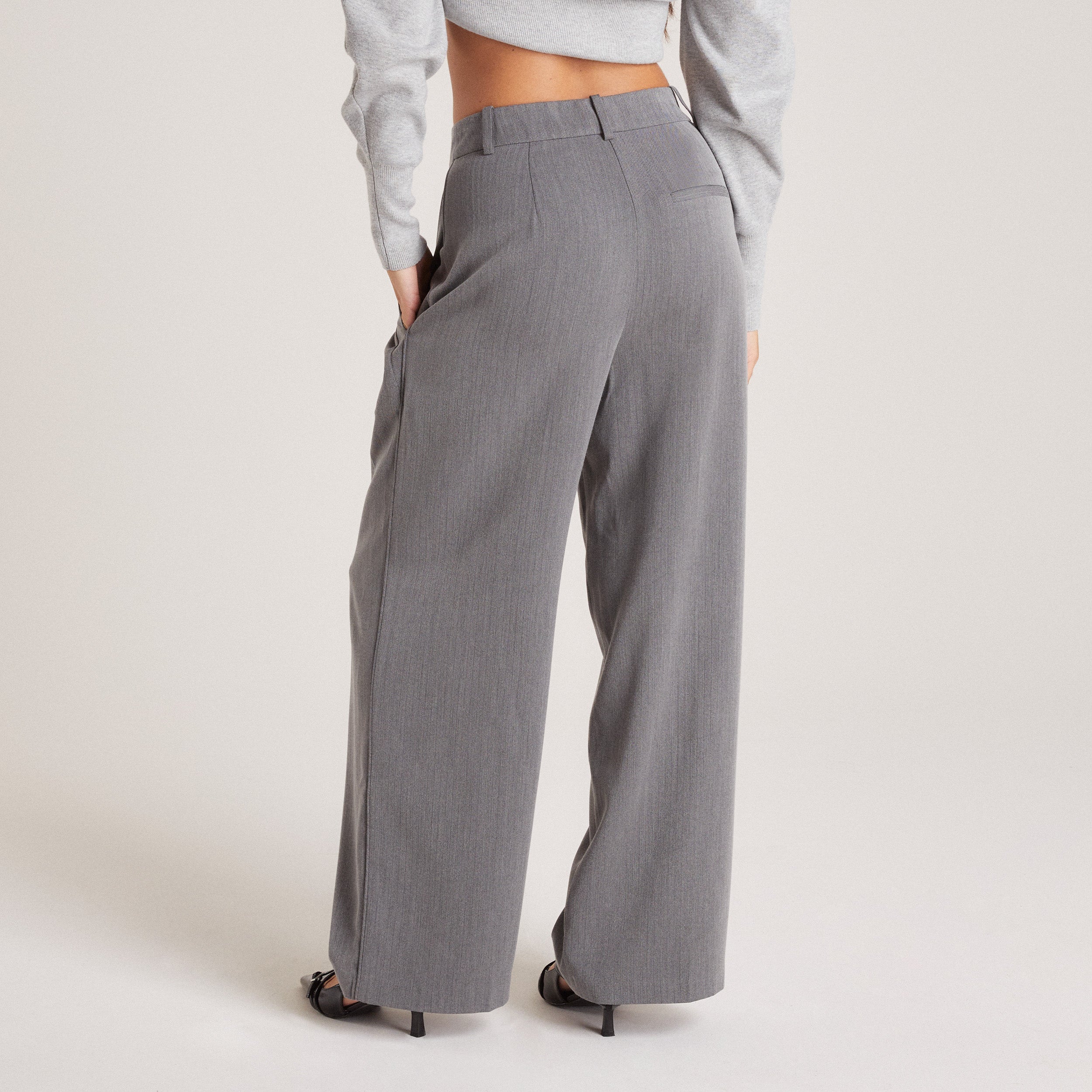 Taillierte Hose | Taillierte Hose - Grau