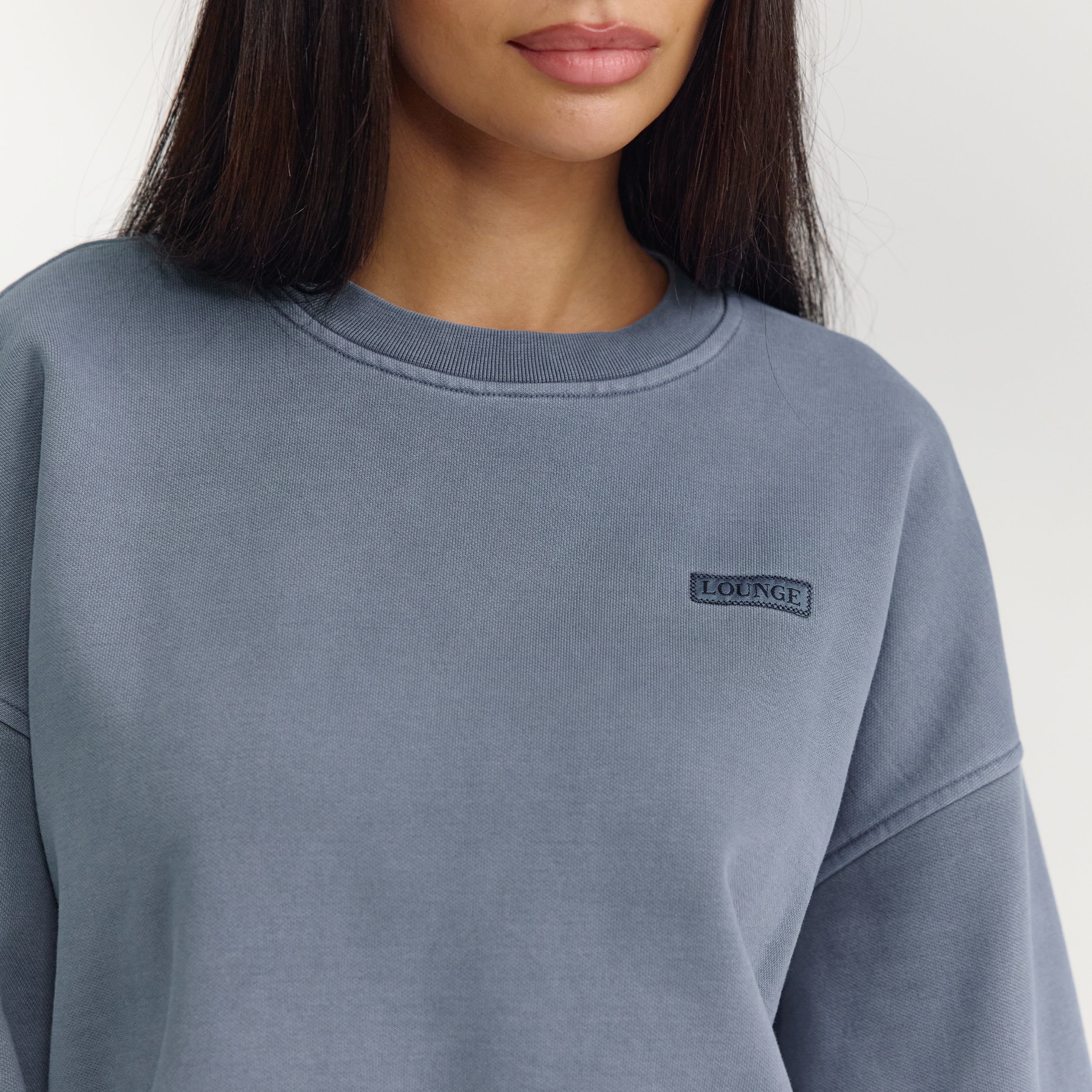 Oversized Pullover | Oversized Pullover - Gewaschenes Blau