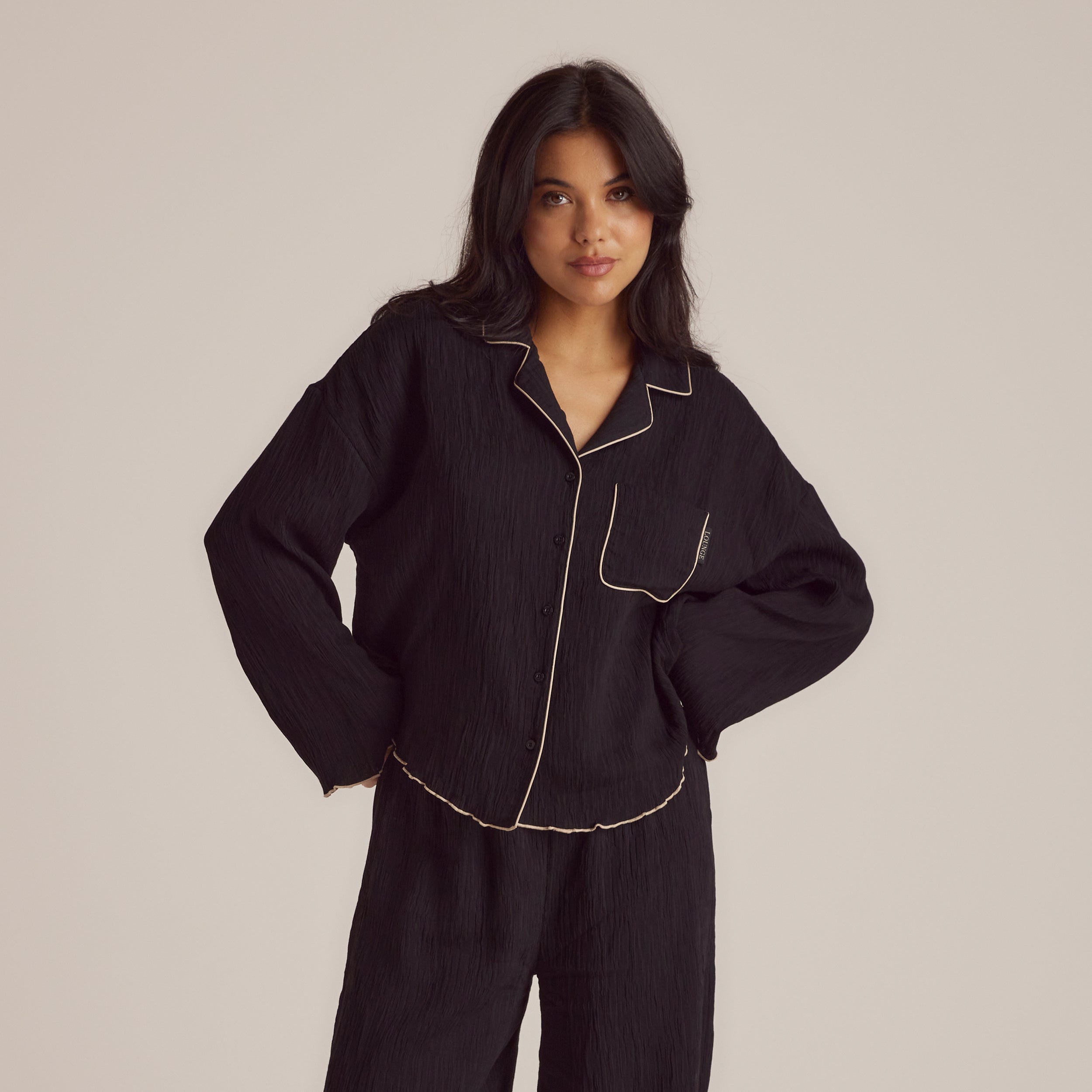 Crinkle Pyjamahemd | Imaani, S