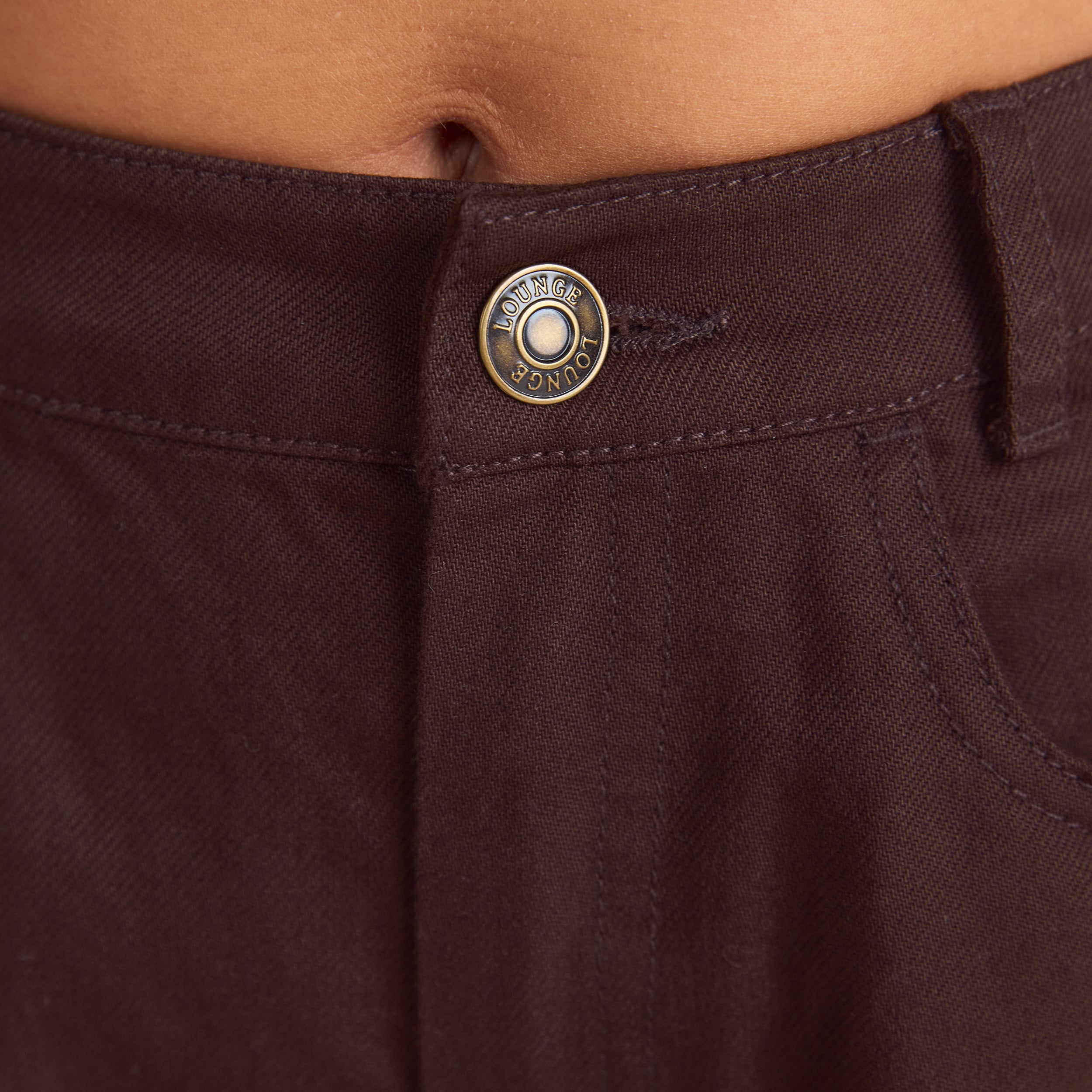 Denim Gerade-Jeans | Denim Gerade-Jeans - Schokolade