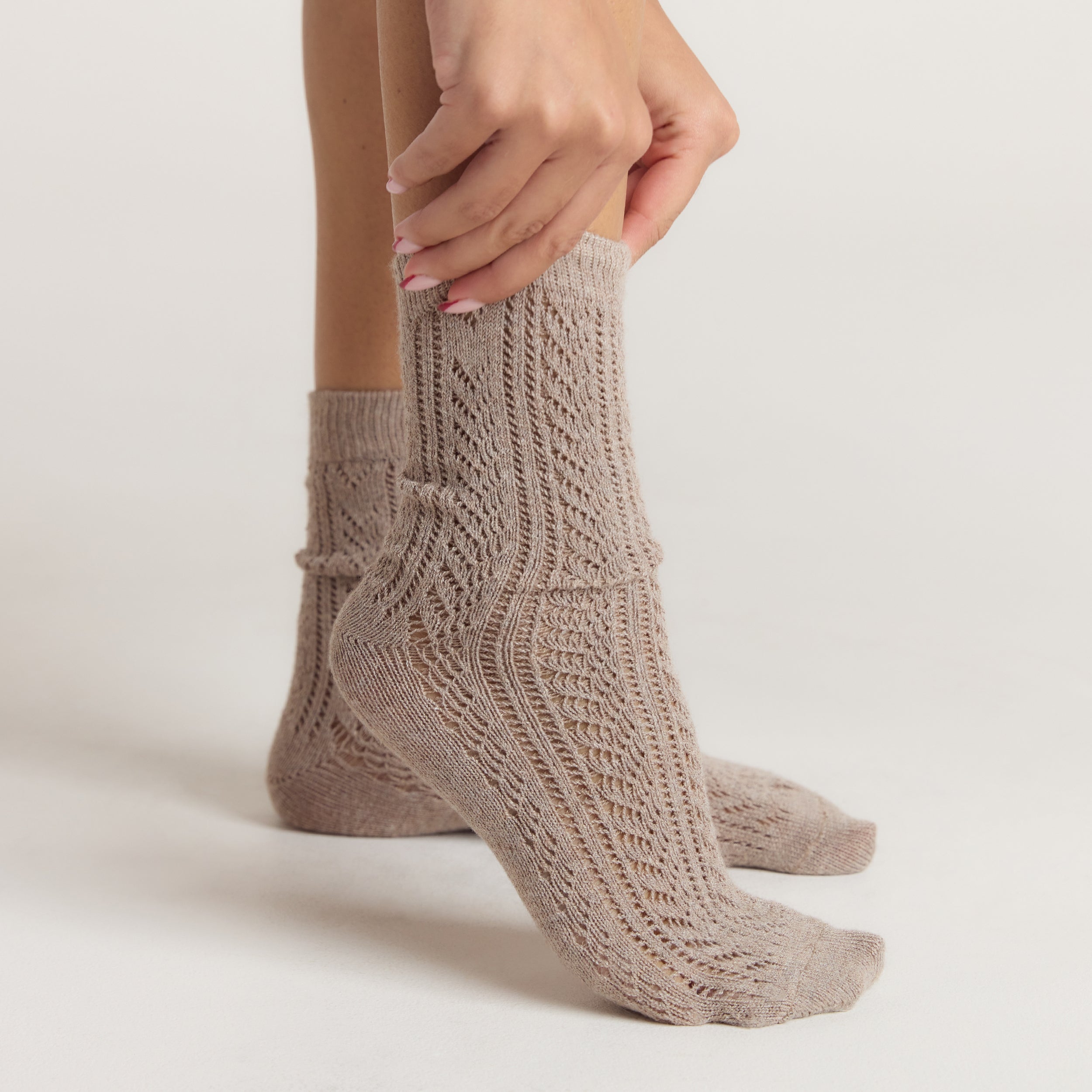 Pointelle Socken (3er-Pack) - Bunt alternate