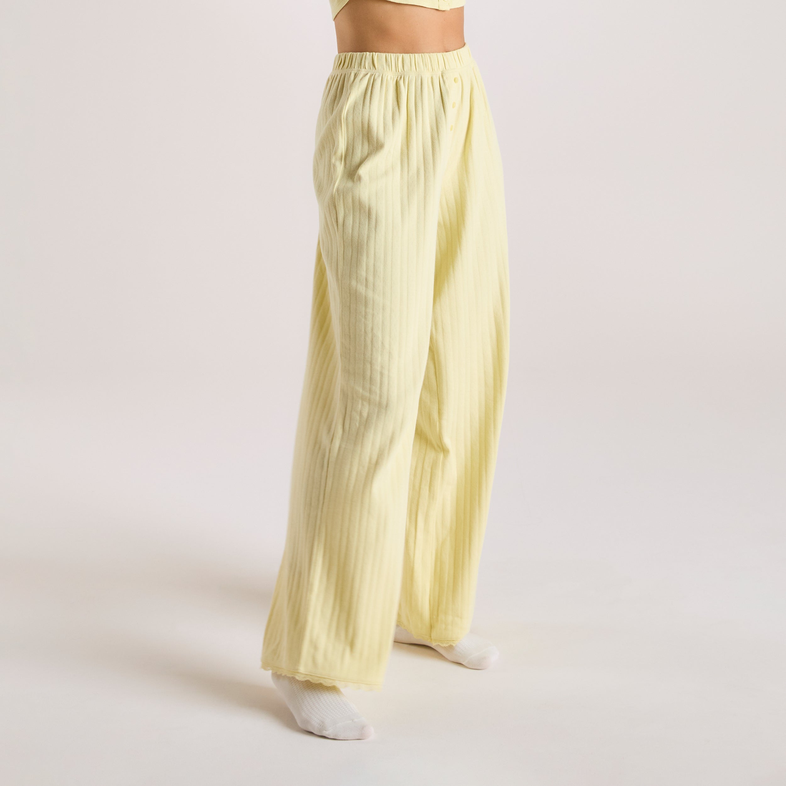 Pointelle Pyjama-Hosen | Pointelle Pyjama-Hosen - Butterblume