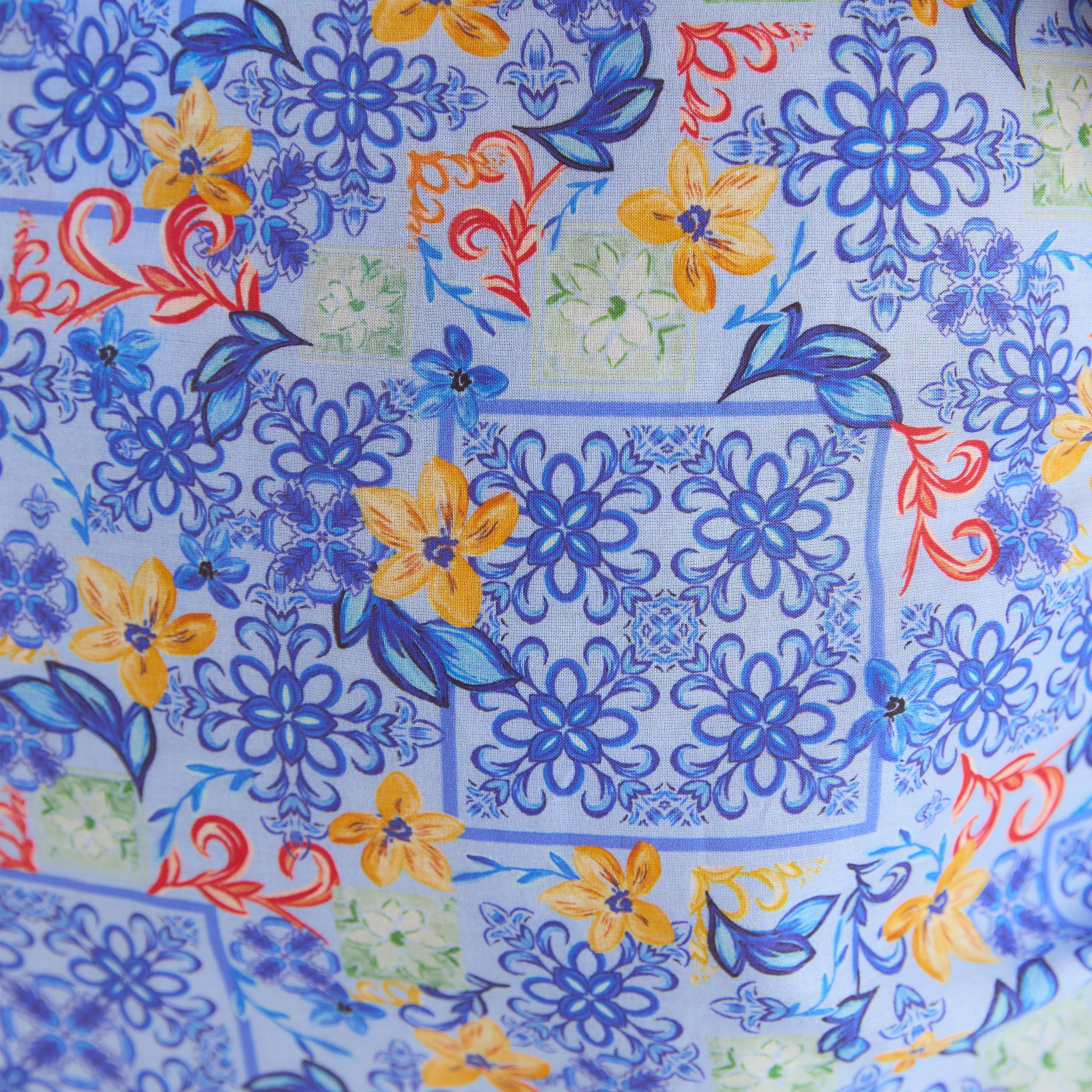 Mosaic Sarong | Mosaic Sarong - Blau-Druck