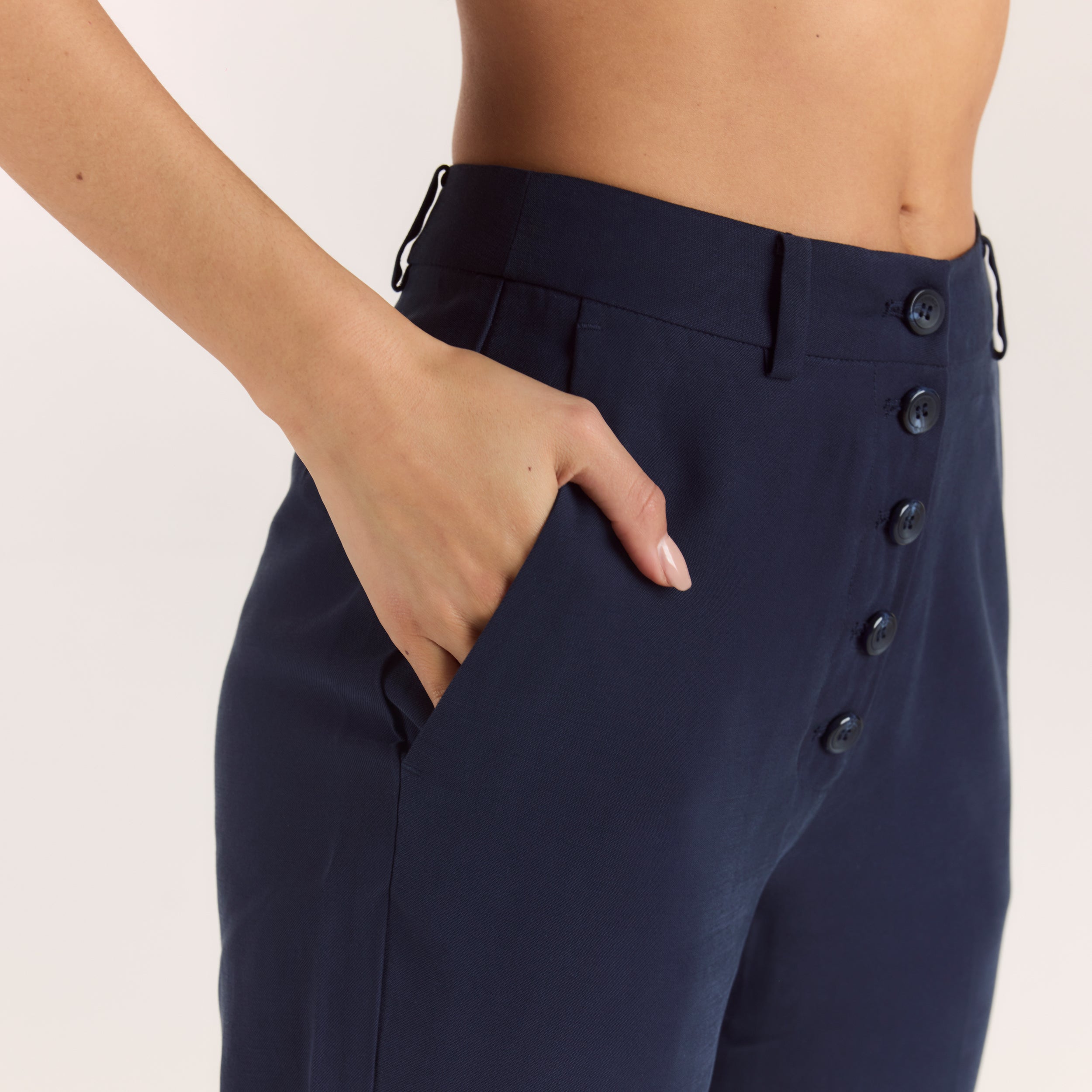 Gerade Hose im 90s-Style | Gerade Hose im 90s-Style - Marineblau