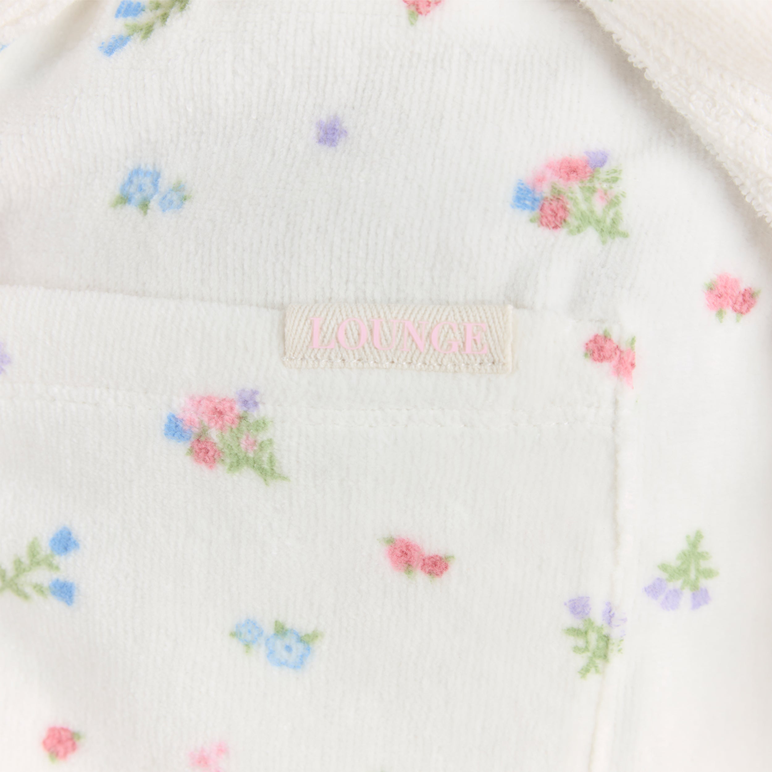 Frottee-Bademantel | Frottee-Bademantel - Weisser Druck