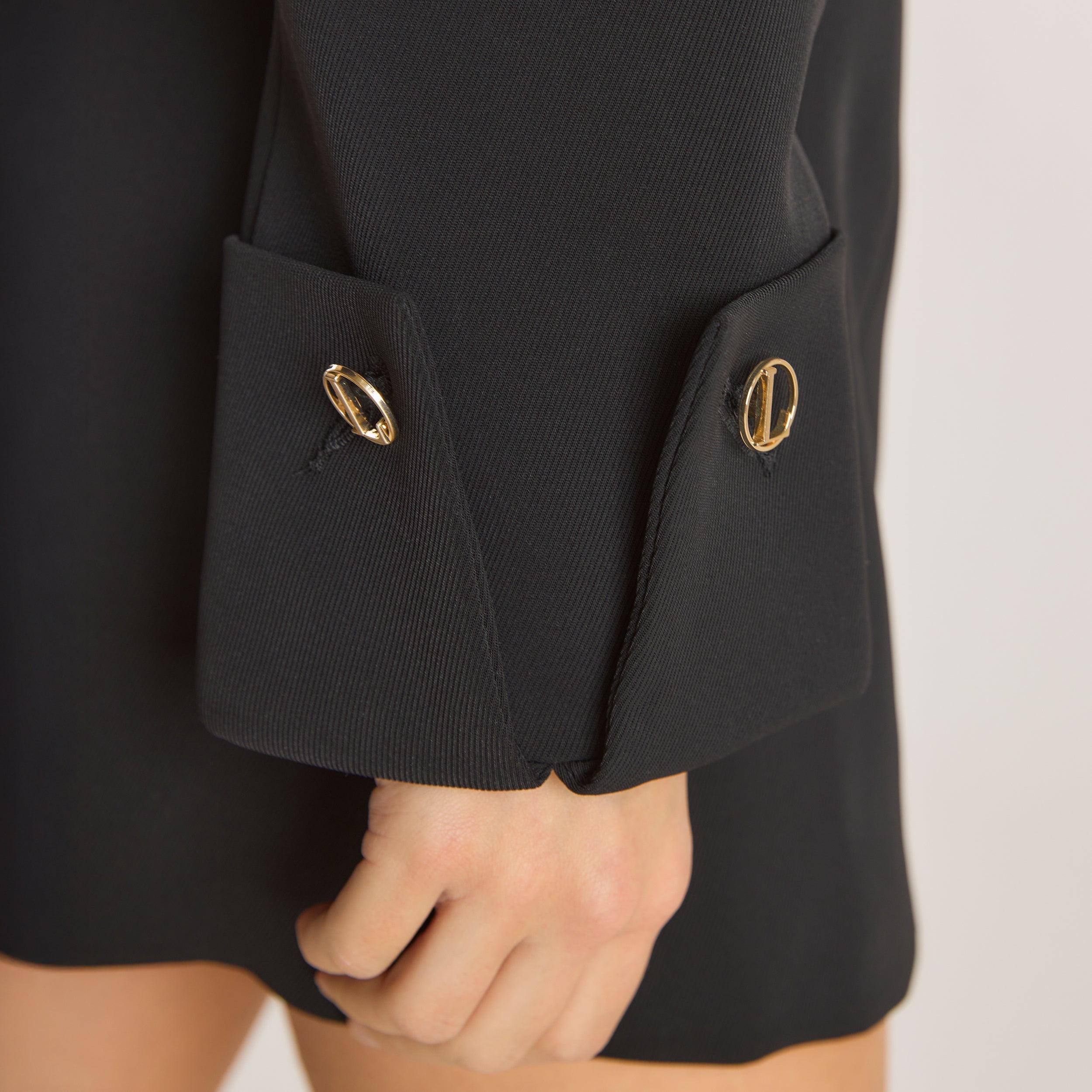 Strukturierter Kleid | Strukturierter Kleid - Black