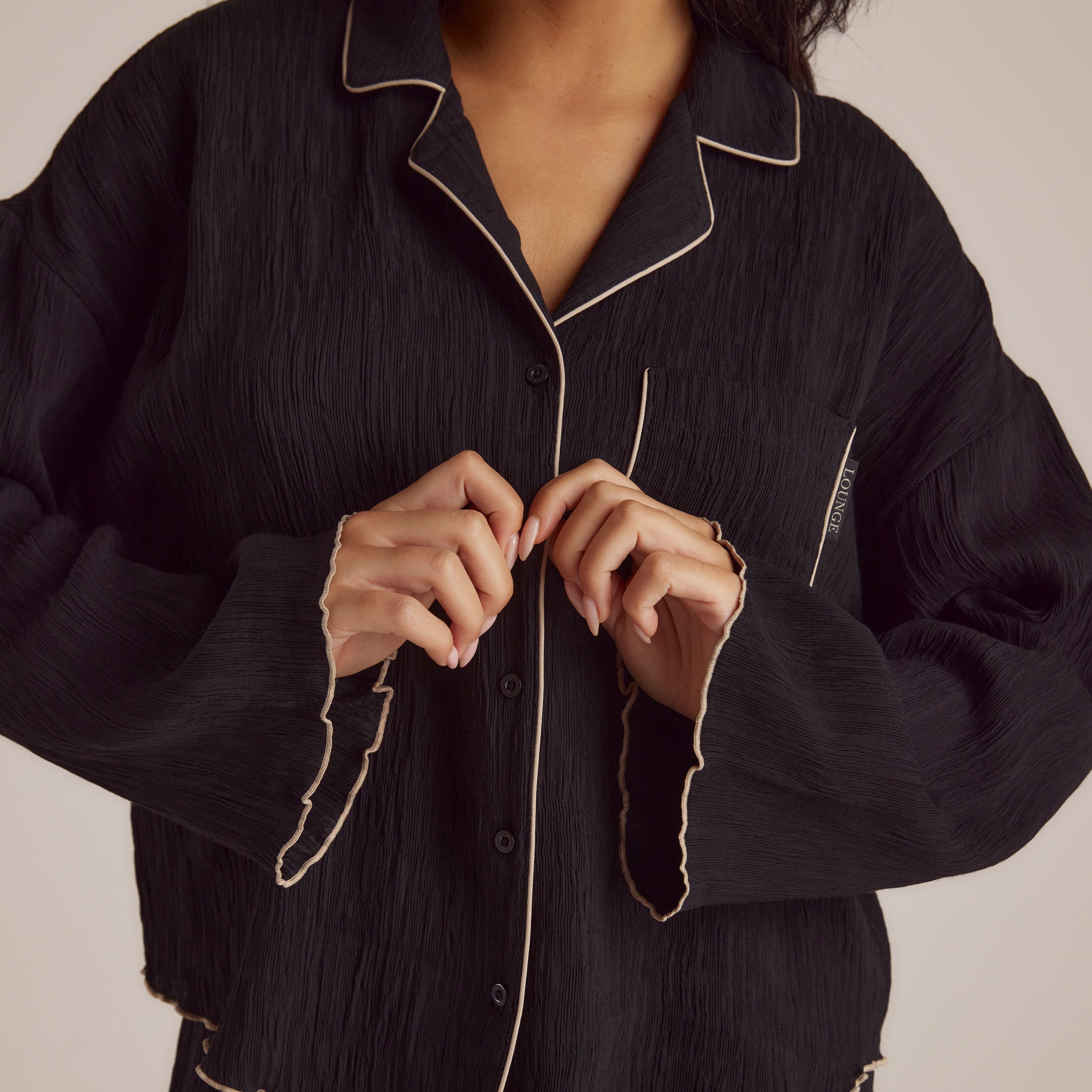 Crinkle Pyjamahemd | Imaani, S