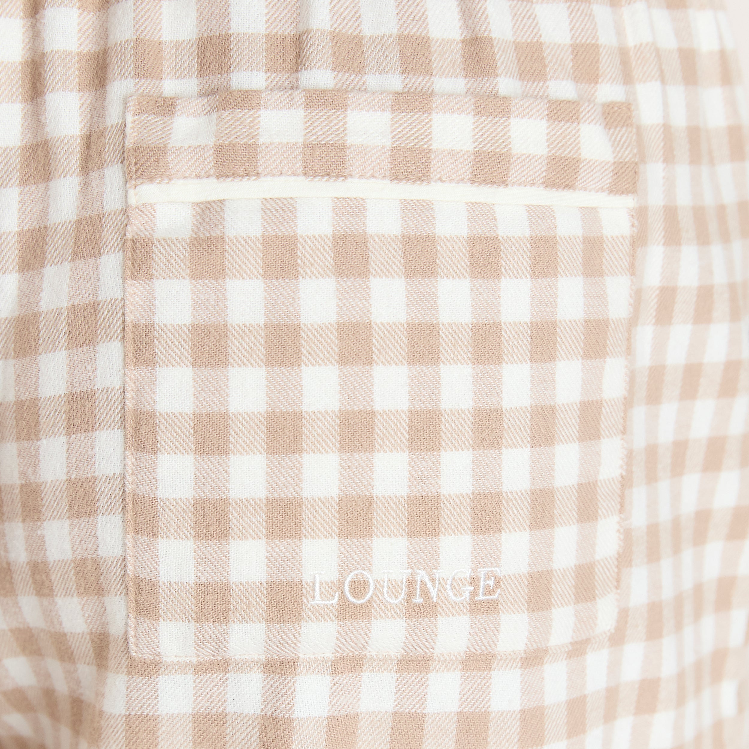 Gingham Pyjama Hose | Gingham Pyjama Hose - Beige