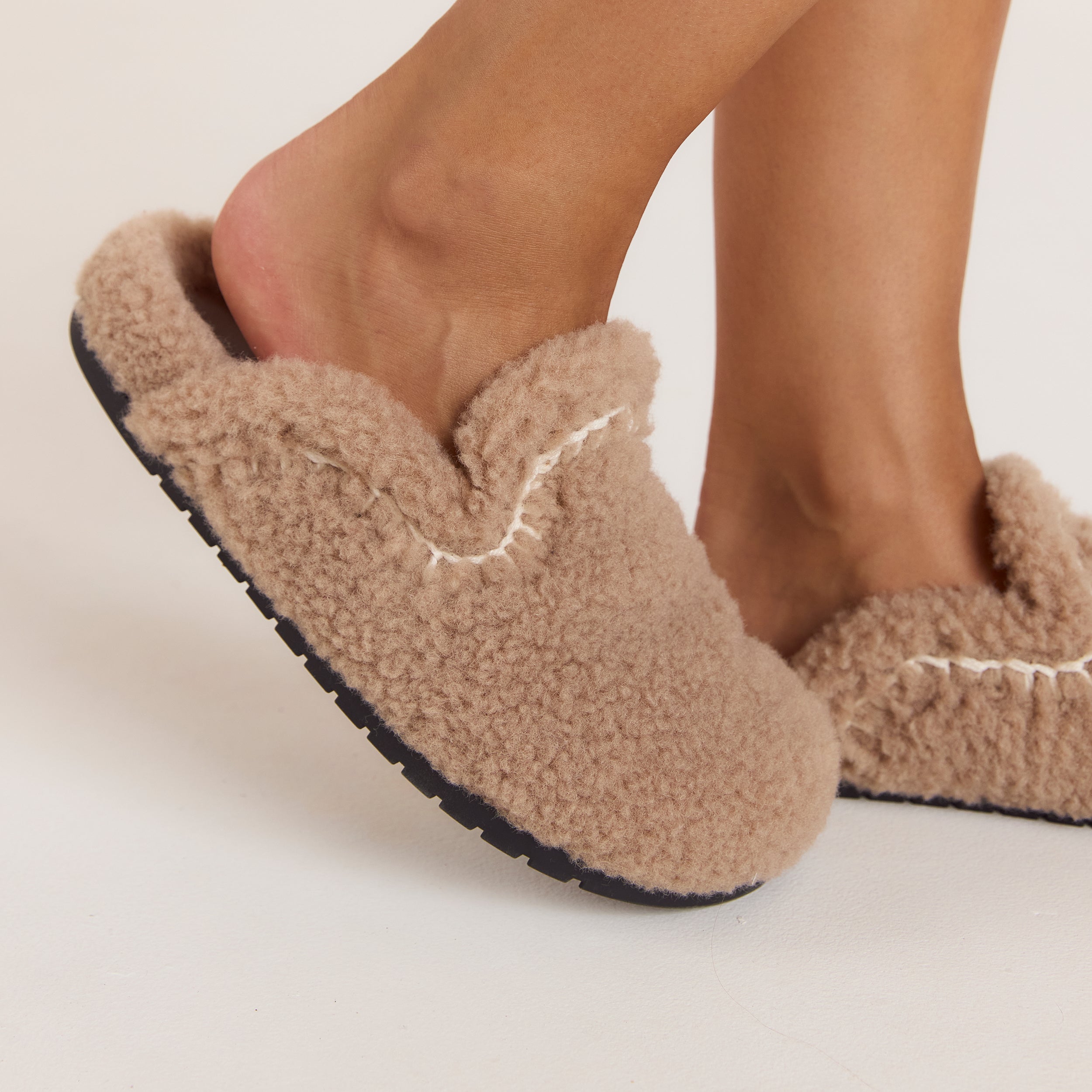 Anya Mule-Hausschuhe | Anya Mule-Hausschuhe - Hellbraun
