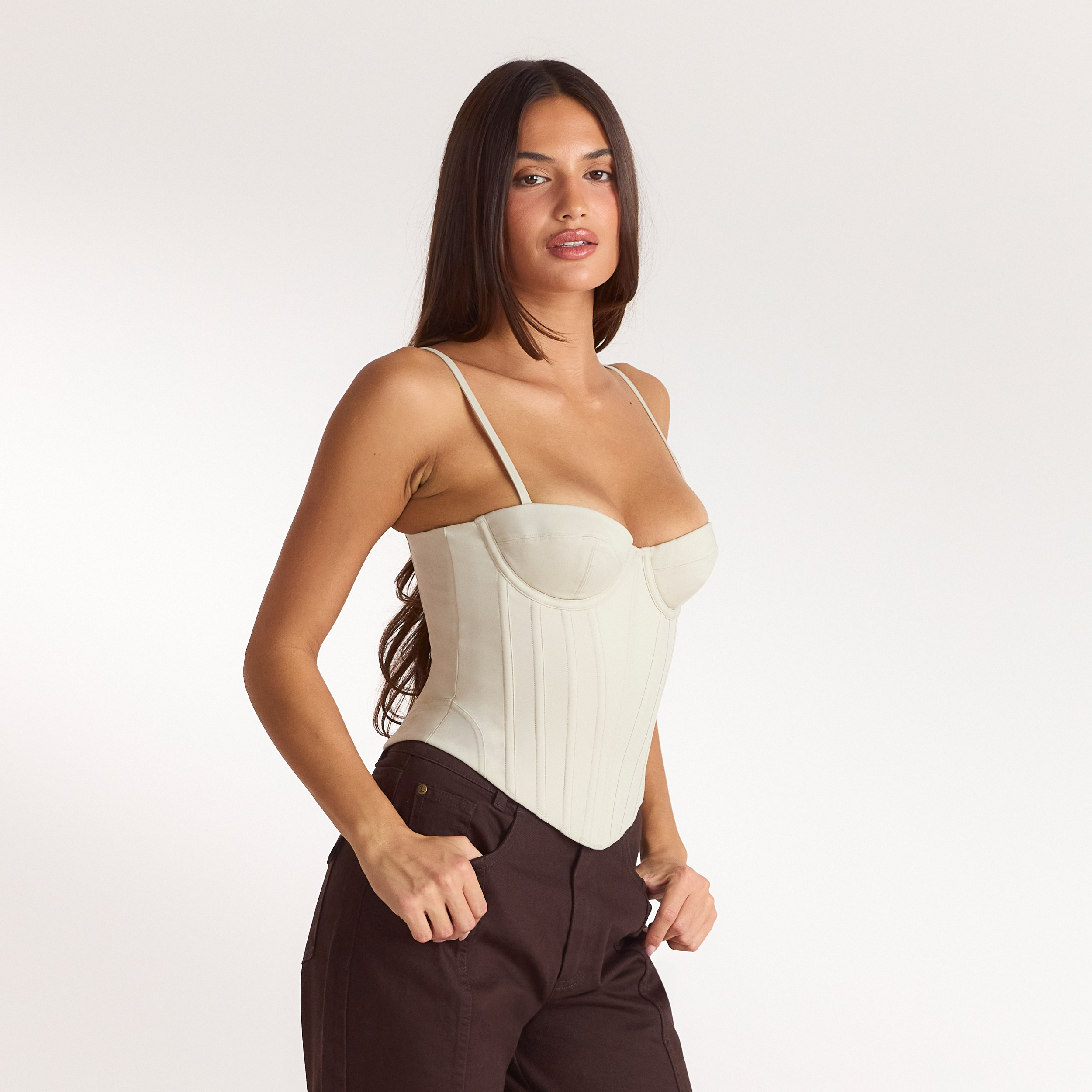 Sculpt Korsett-Top | Sculpt Korsett-Top - Steingrau