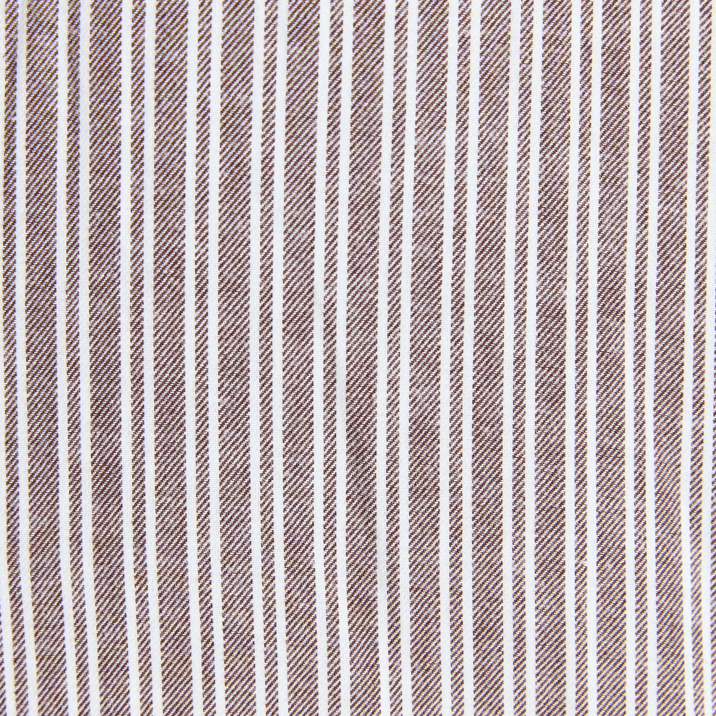 Stripe Pyjamahemd | Stripe Pyjamahemd - Schokolade