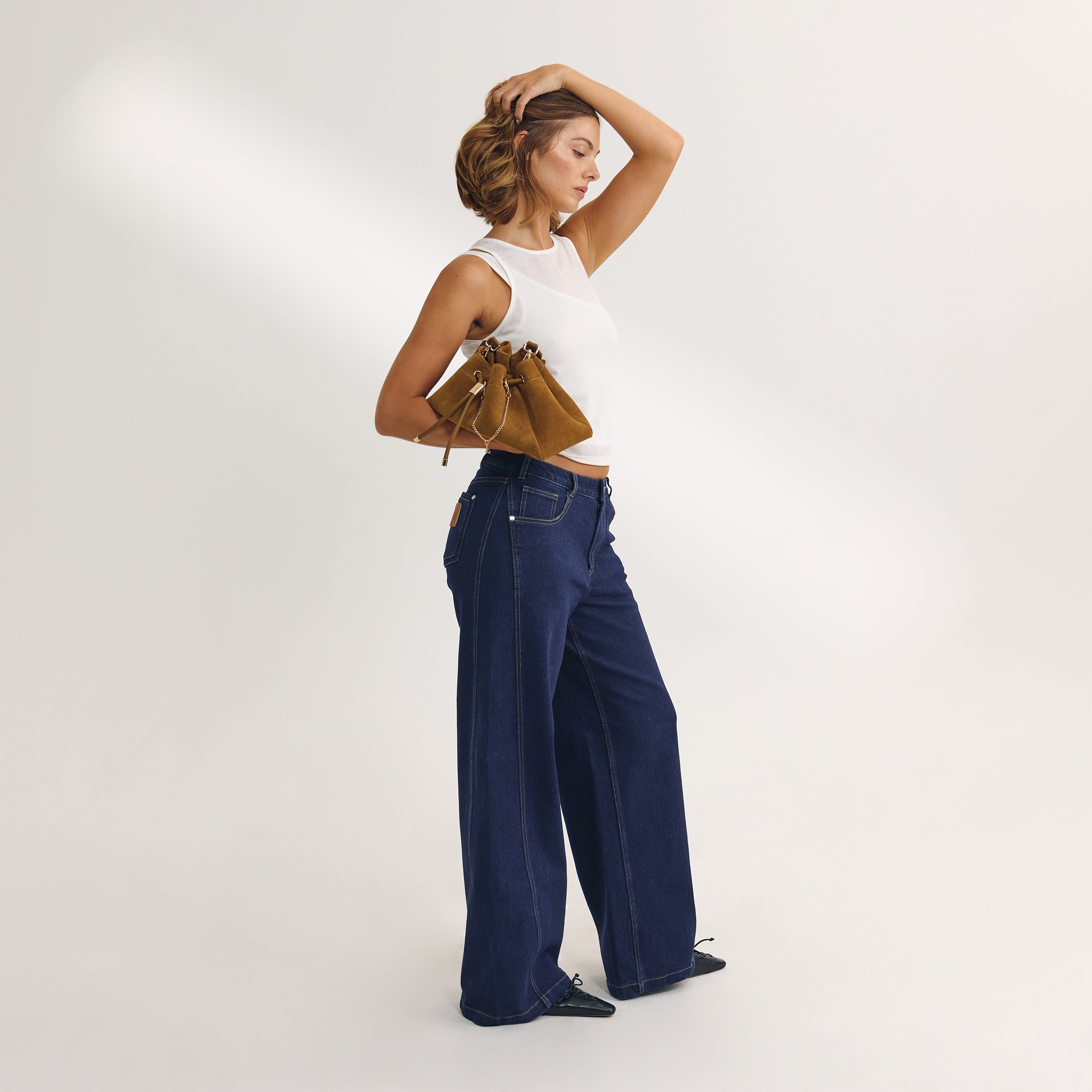 Mehrlagiges Tanktop | Mehrlagiges Tanktop - Weiss